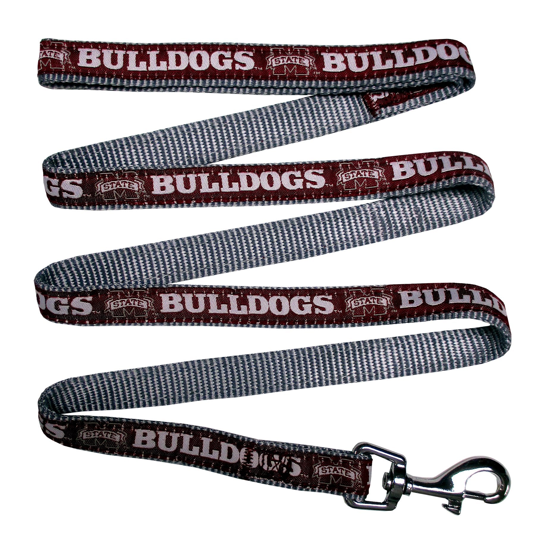 Ncaa Pet Leash, Medium, Mississippi State Bulldogs, Dog Leash, Shiny & Colorful Leash For Dogs & Cats Licensed By The Ncaa