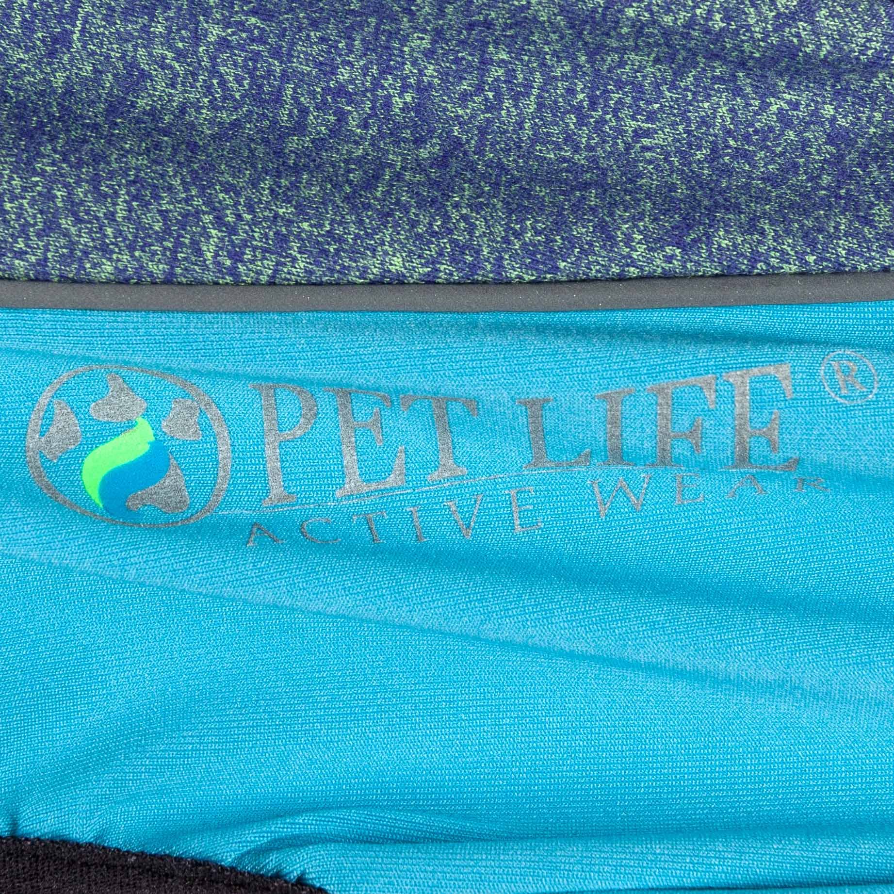 Pet Life Active 'Chase Pacer' Heathered Performance 4-Way Stretch Two-Toned Full Body Warm Up(D0102H70Wfv.)
