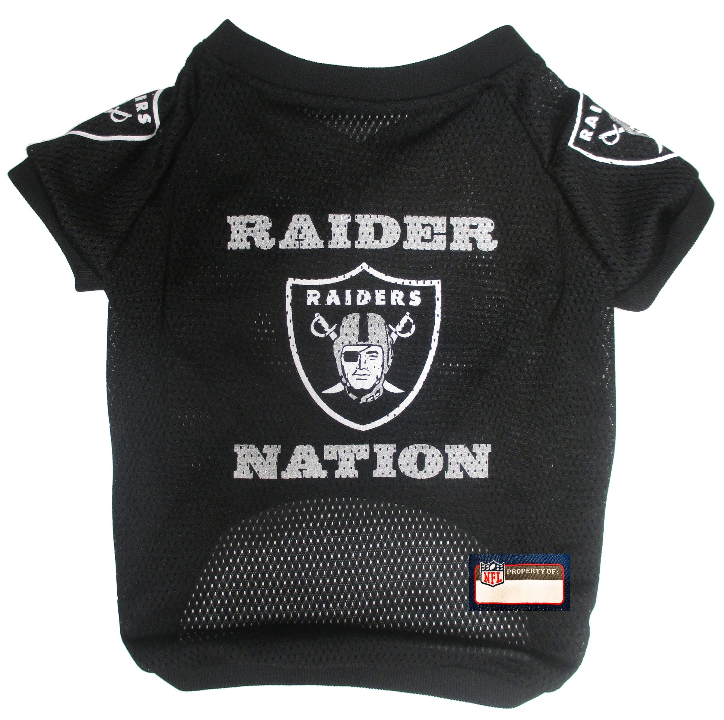Pets First OAK-4000-XS Raiders Raglan Jersey, Multi, one Size