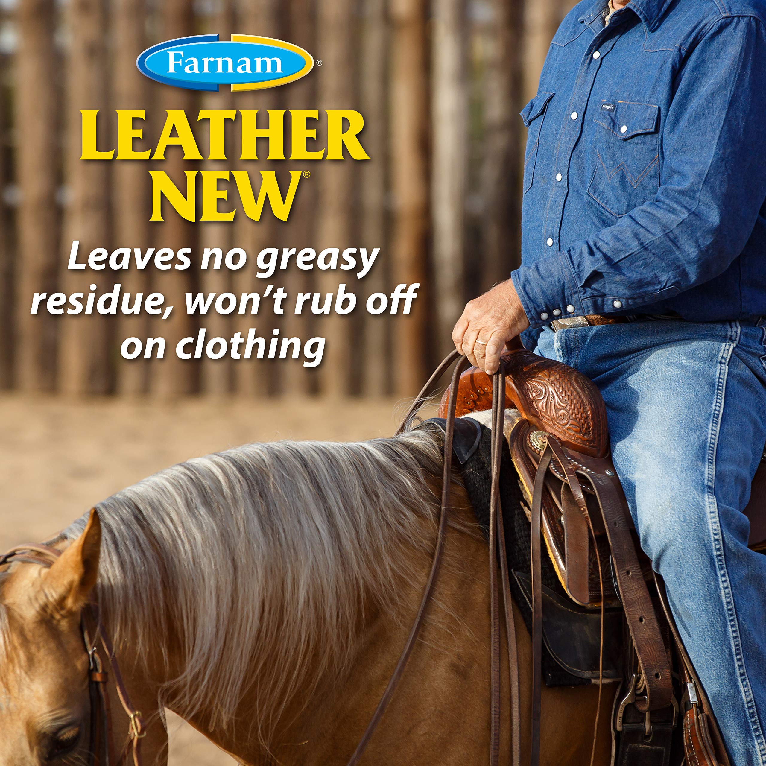 Farnam Leather New Deep-Cleaning Conditioner And Restorer For Saddles And Leather, 32 Ounces