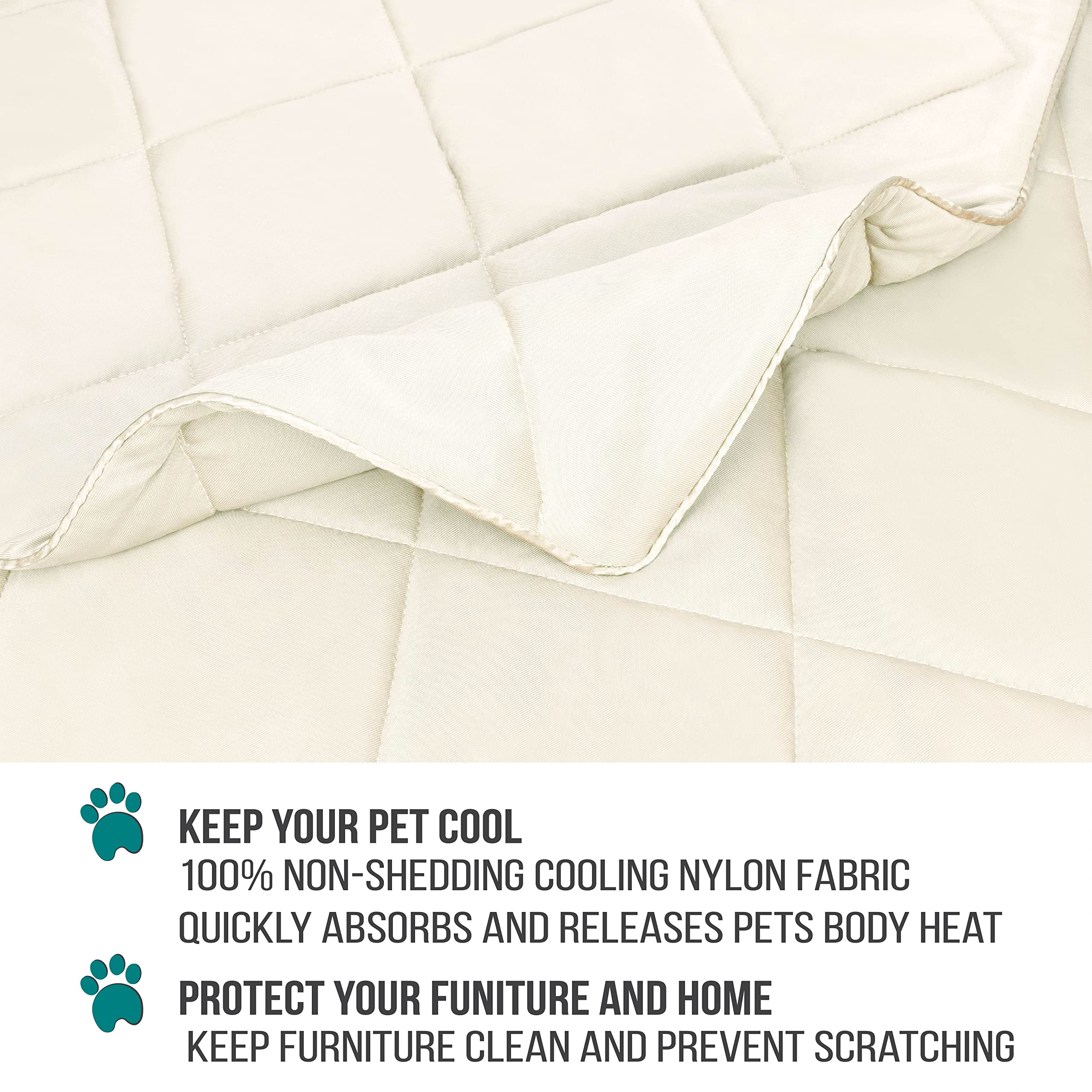 Petami Premium Cooling Dog Blanket | Lightweight Fluffy Pet Throw Blanket Bed Cover For Dogs, Cat, Puppies | Pet Blanket Furniture Protector Couch Sofa | Reversible Fuzzy Cozy | 60X80, Beige Latte