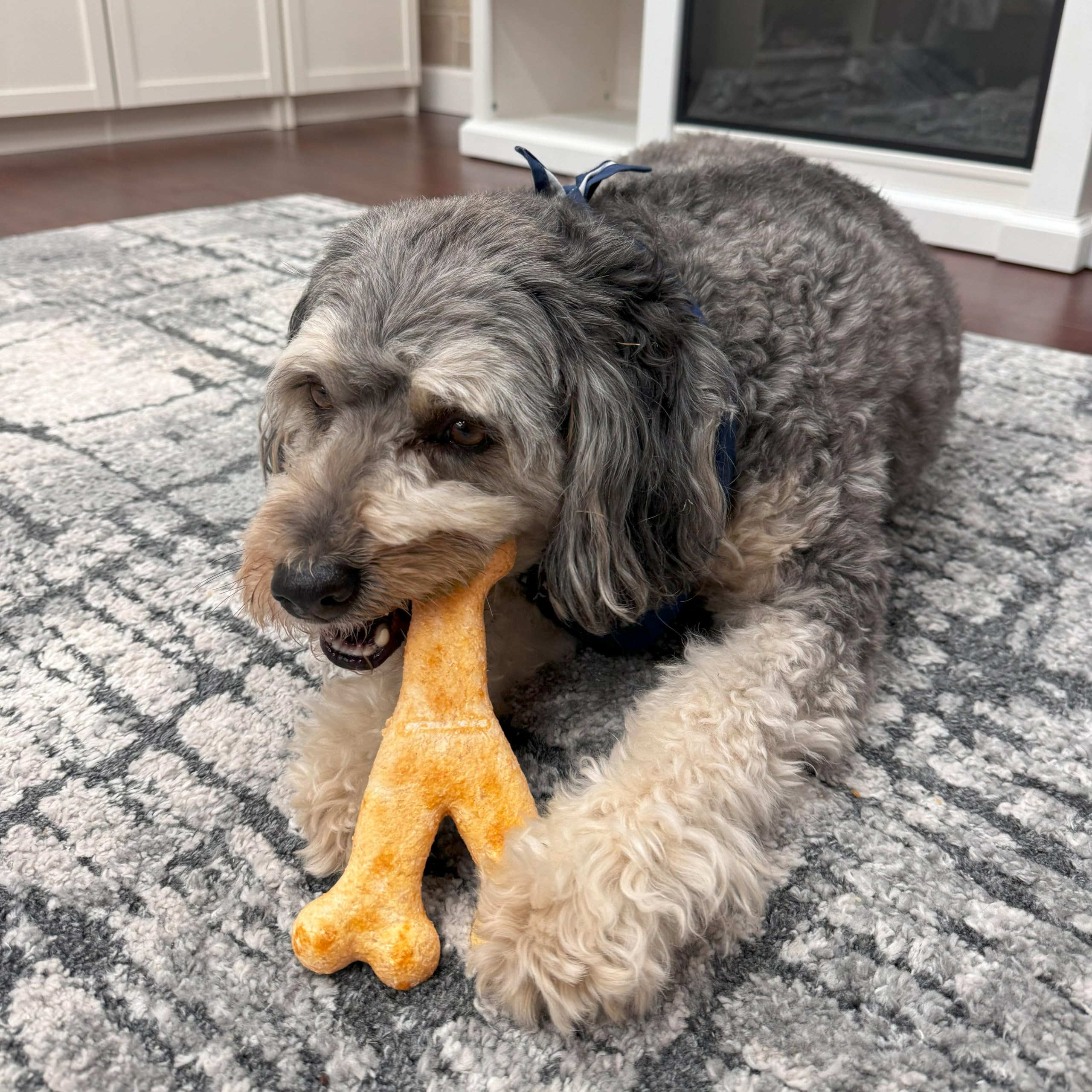 Fieldcrest Farms Nothin to Hide Collagen-Based Dog Chews, Wishbone, Beef Flavor, Ultra-Premium, for Dogs Over 50lbs, Easily Dig