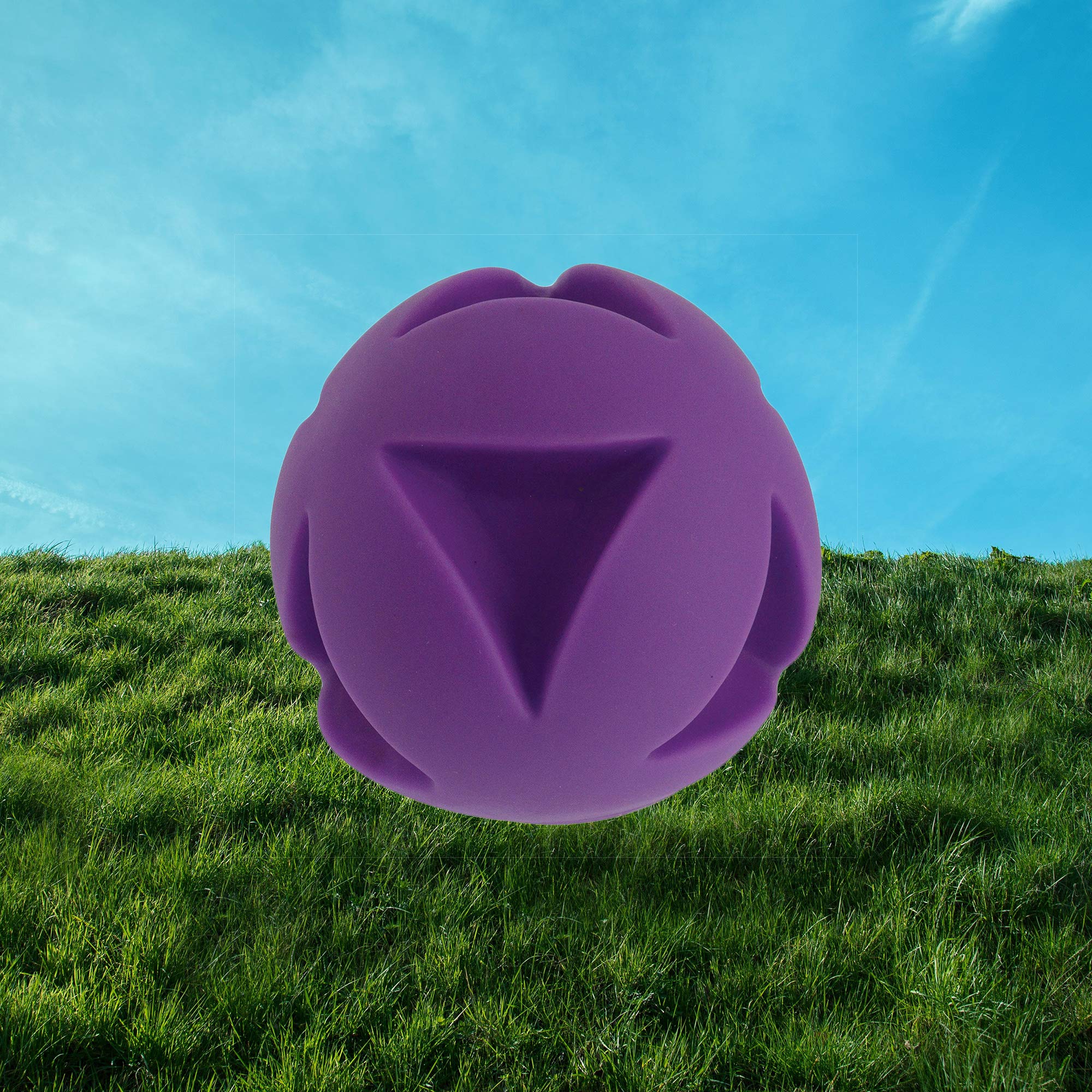 Soft-Flex Best Clutch Ball Dog Toy, 4.5-Inch Grape
