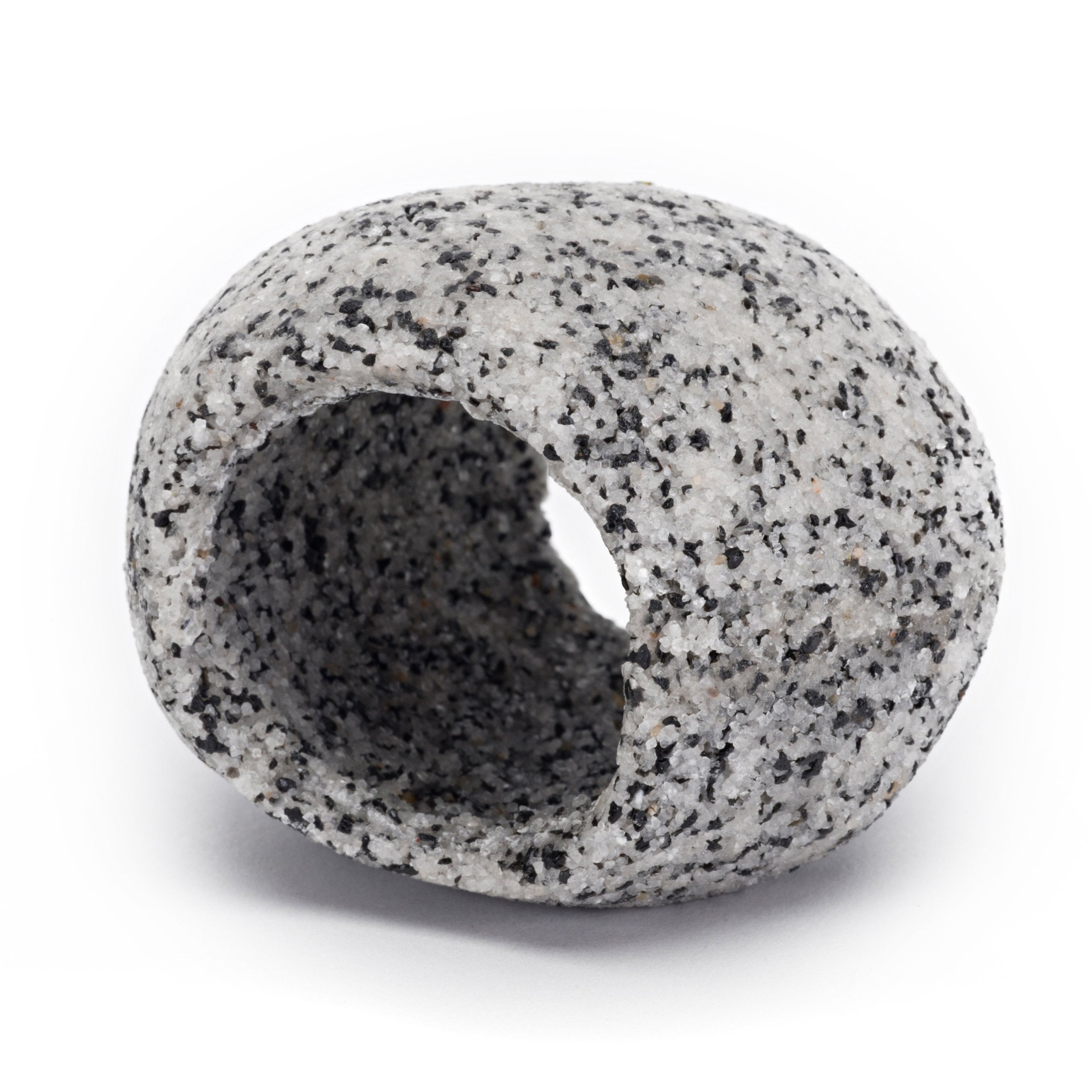 Penn-Plax Deco-Replicas Granite Aquarium Ornament & Hideaway – Realistic Stone Appearance – Safe For Freshwater And Saltwater Tanks – Small Size, White (Rr1071)