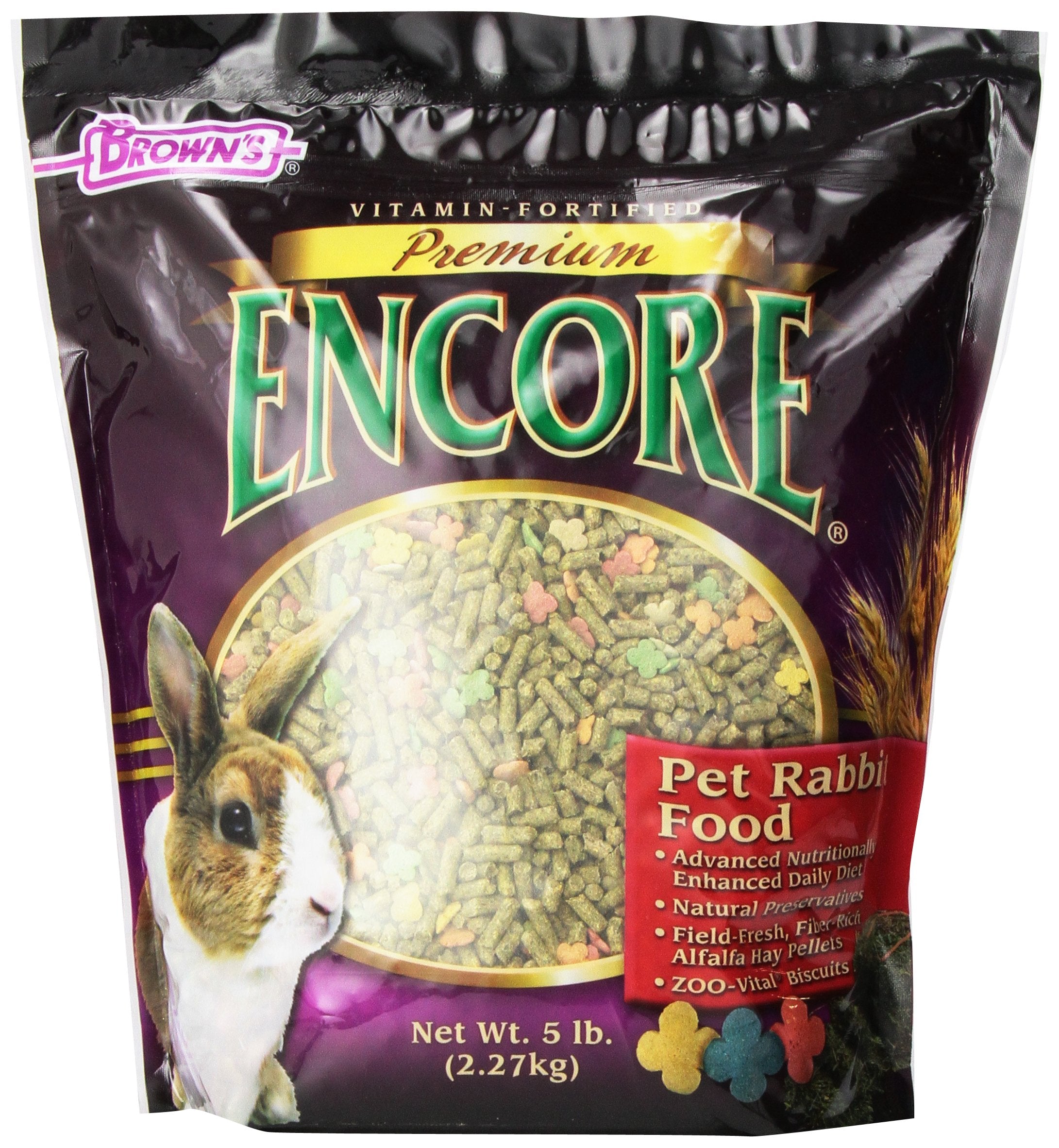 F.M. Browns Encore Rabbit Food, 5-Pound
