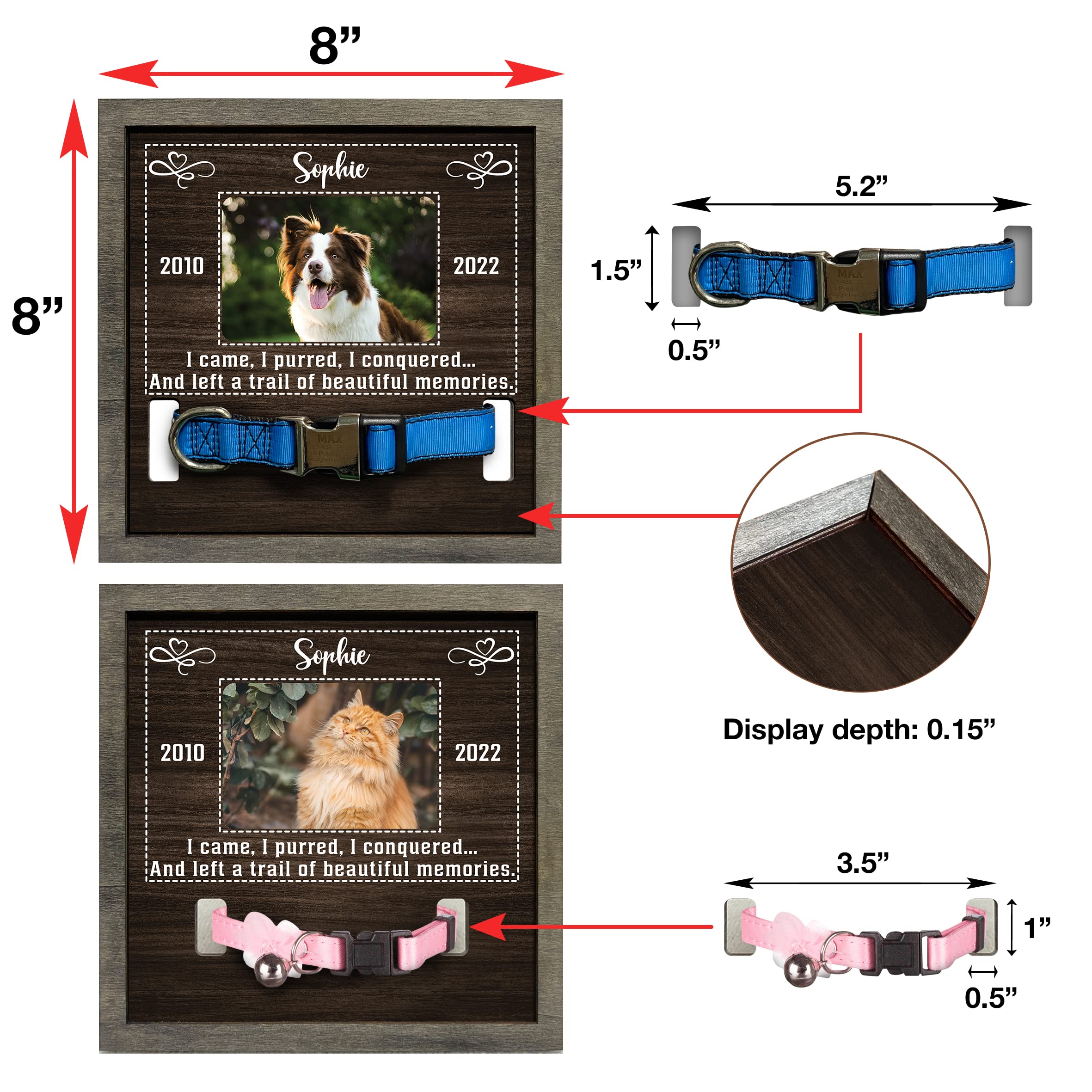 Bfigift Customized Dog Picture Frames For Dogs That Passed Personalized Dog Gifts For Pets Dog Memorial Frames Pet Photo Frames And Memorials Loss Of Dog Gifts Rainbow Bridge Pet Memorial Gifts