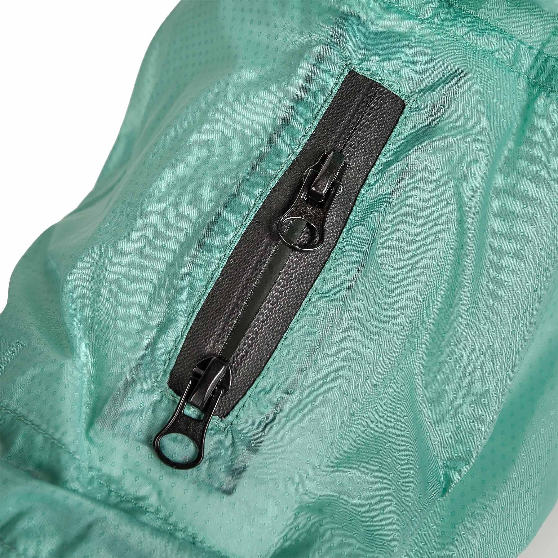 Dog Helios Torrential Shield Waterproof And Adjustable Full Body Dog Raincoat, Lg, Green
