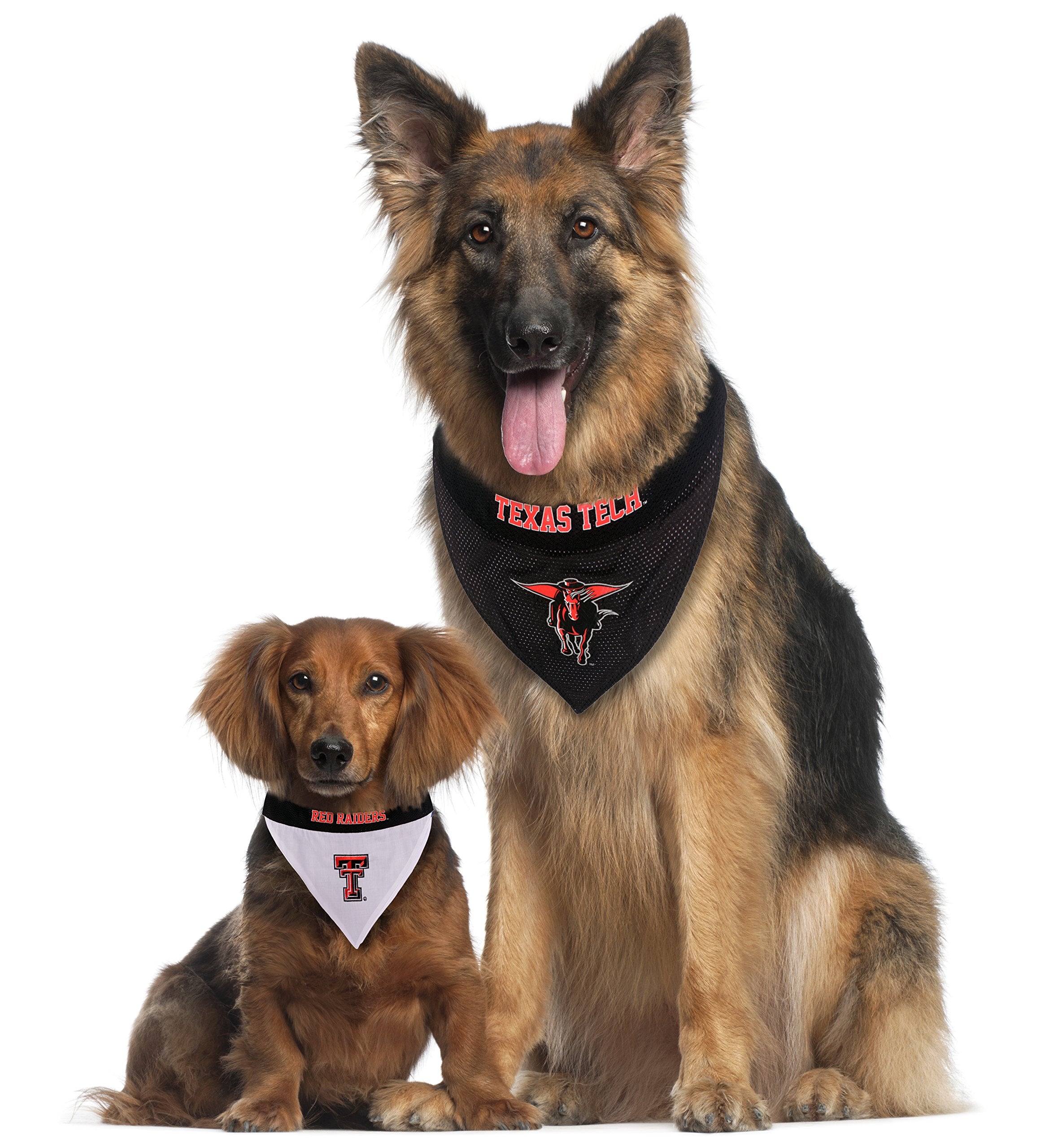 Pets First Collegiate Pet Accessories, Reversible Bandana, Texas Tech Red Raiders, Large/X-Large