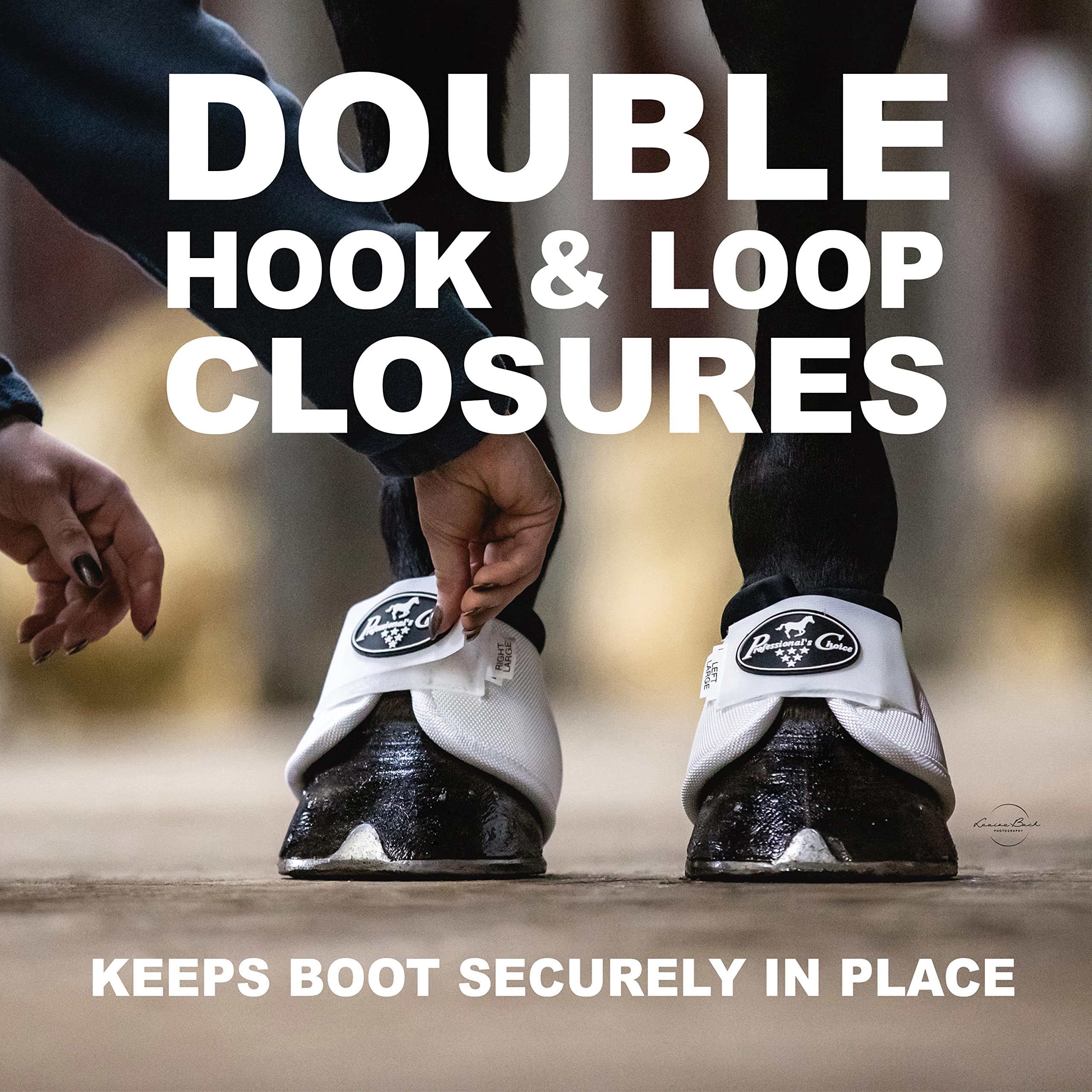 Professionals Choice Equine Ballistic Hoof Overreach Bell Boot, Pair (X-Large, Chocolate Brown)