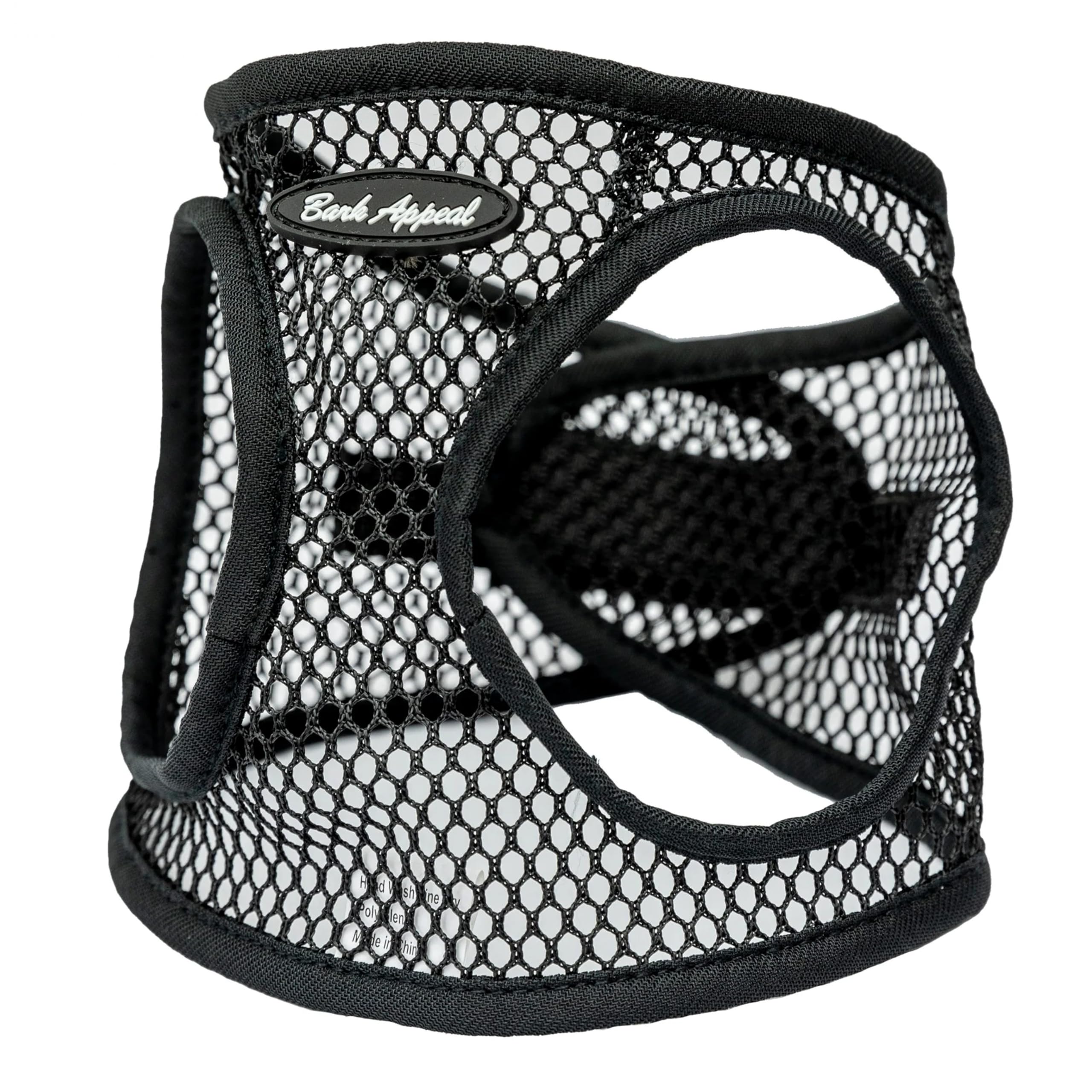 Bark Appeal Black Netted Step-in Dog Harness for X-Large to 2X-Large Sized Pets - Updated Sizing, Remeasuring is Essential - Sof