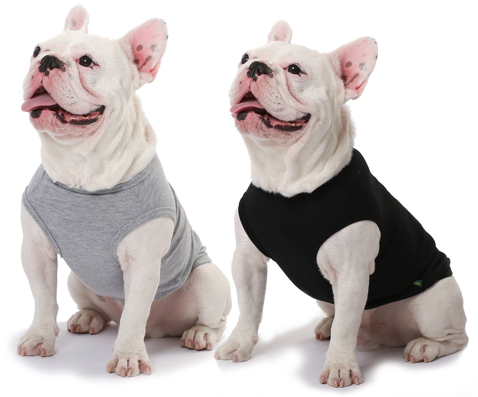 Sychien Dog Blank Shirts,Large Cool Clothes For Boy Girl Dogs,Pet Cotton Stretchy Lightweight Tee Shirt,Black Grey Xxl