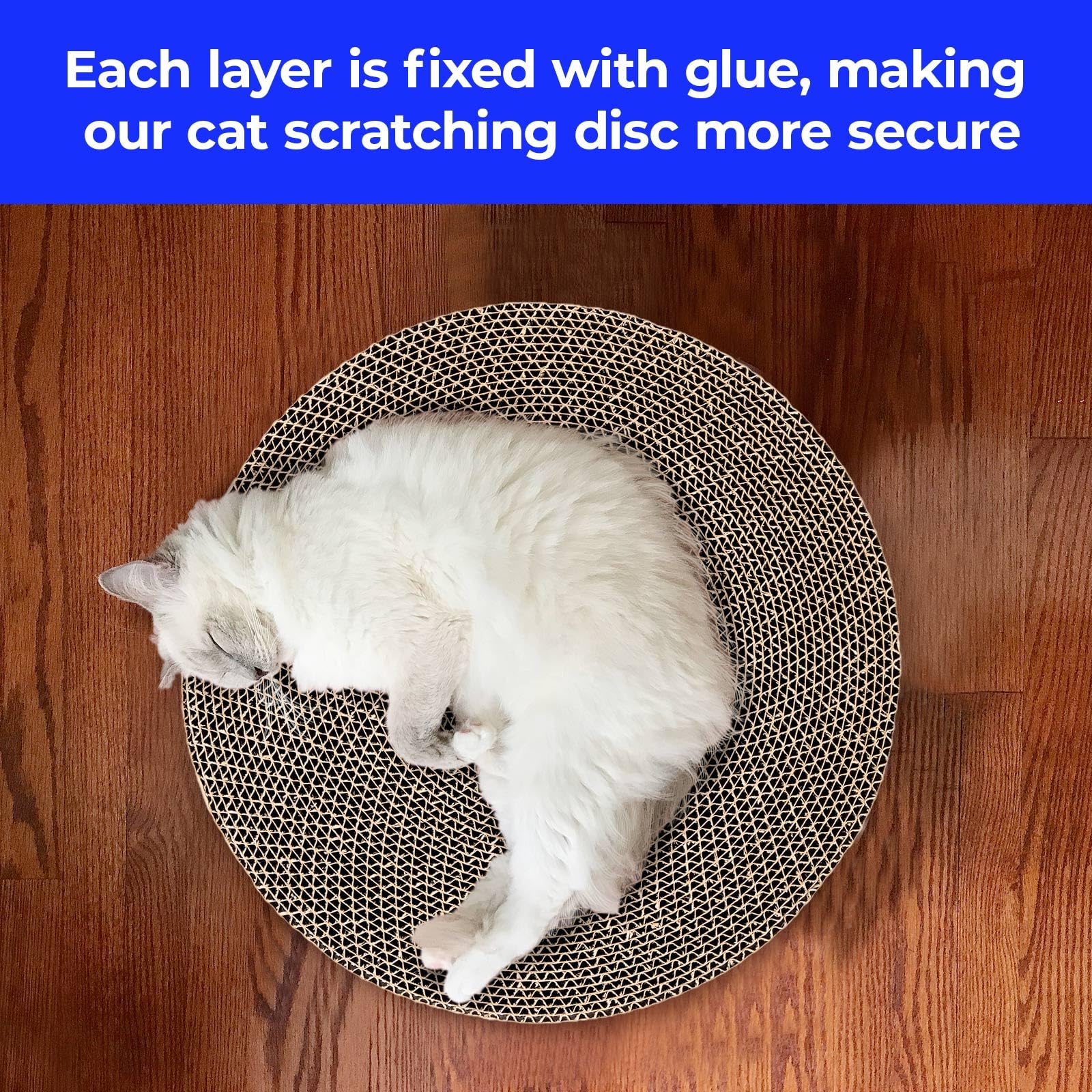 Round Cat Scratcher Refill 10 Inch Diameter 7/8 Inch Thickness Scratcher Replacement Pads Cat Scratching Board Circle Scratcher