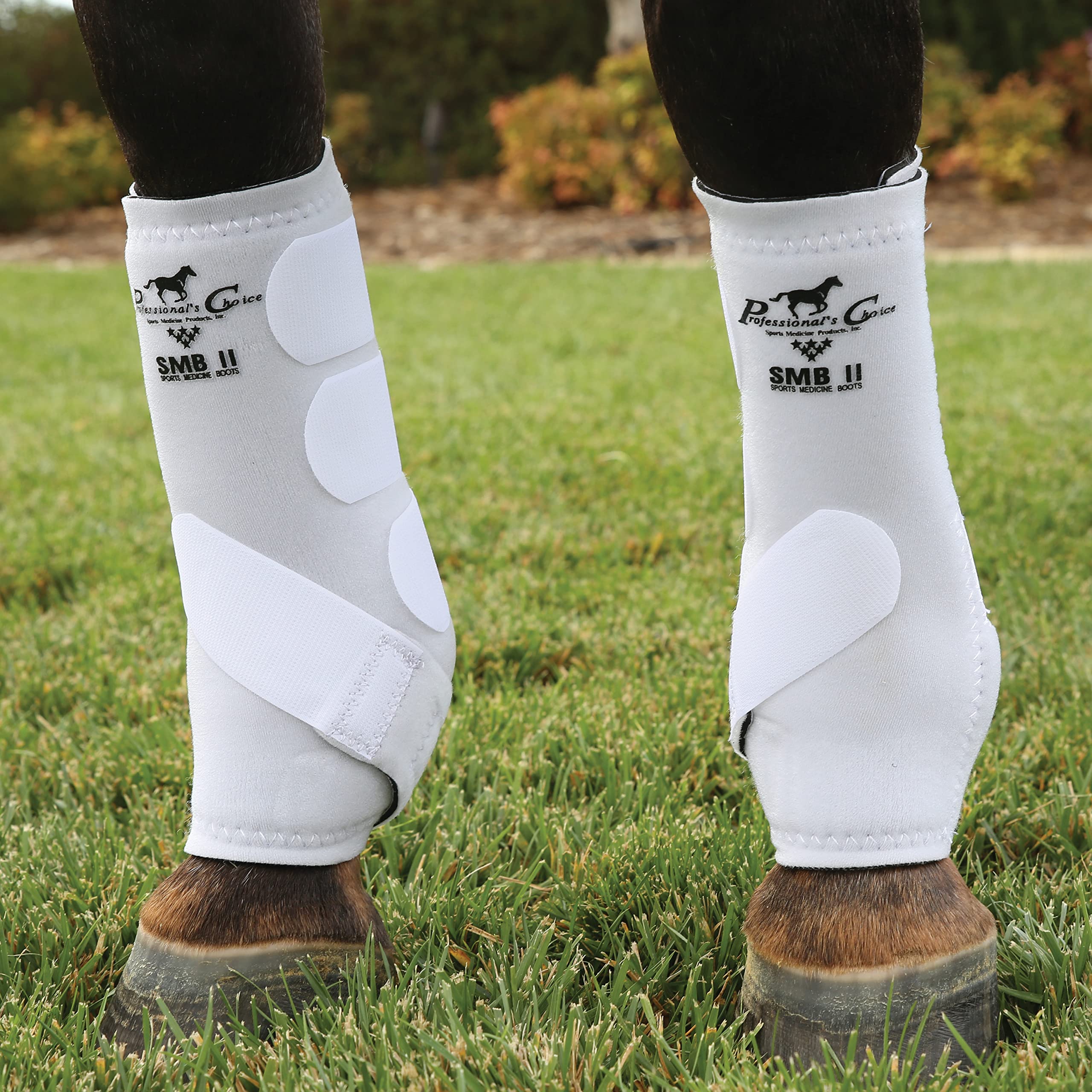 Professionals Choice Equine SMBII Leg Boots | Sold in Pairs | White | Medium