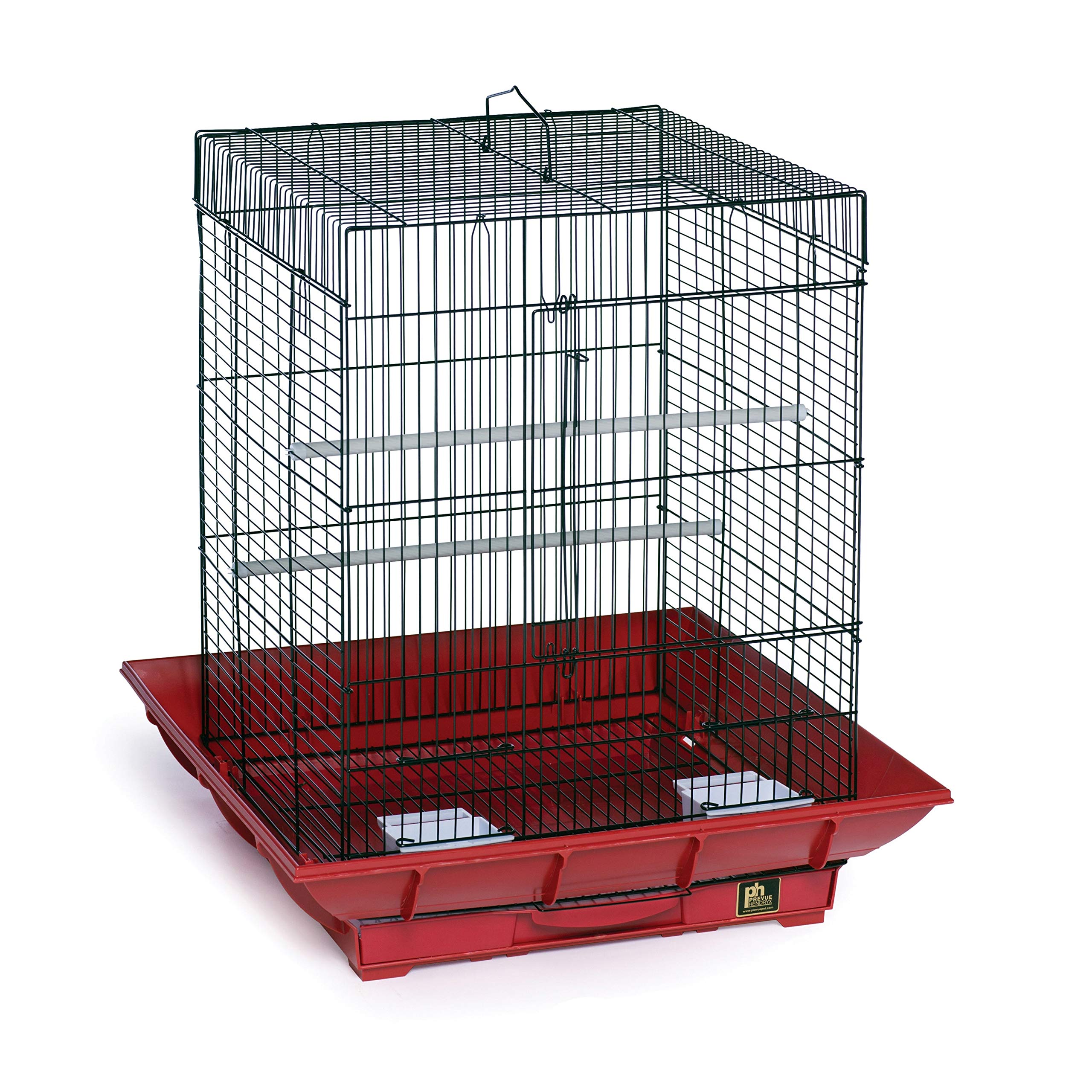 Prevue Hendryx Cockatiel Cage SP850G/W, 18"x18"x24", Green/White, Plastic Construction