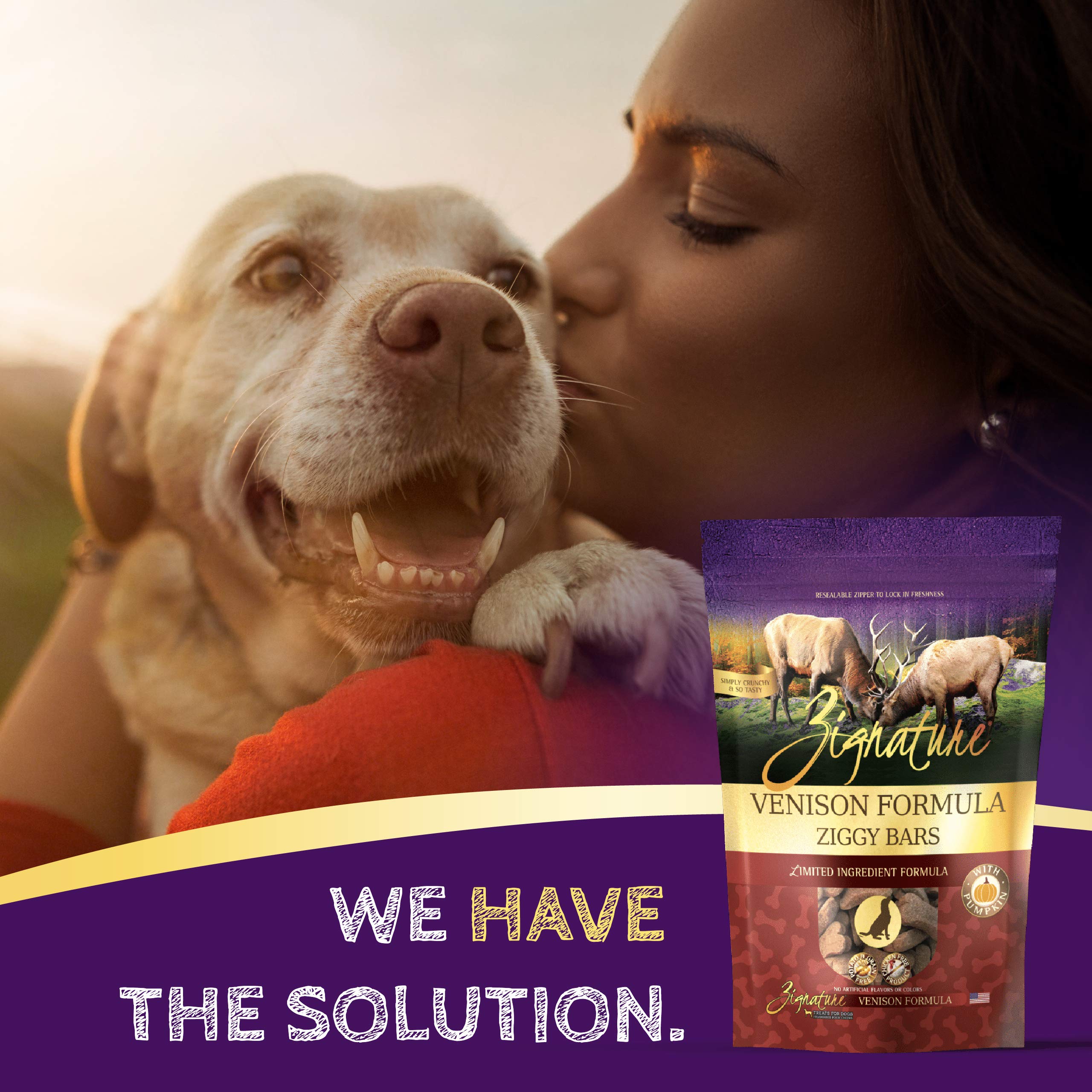 Zignature Venison Limited Ingredient Formula Biscuit Dog Treats 12oz