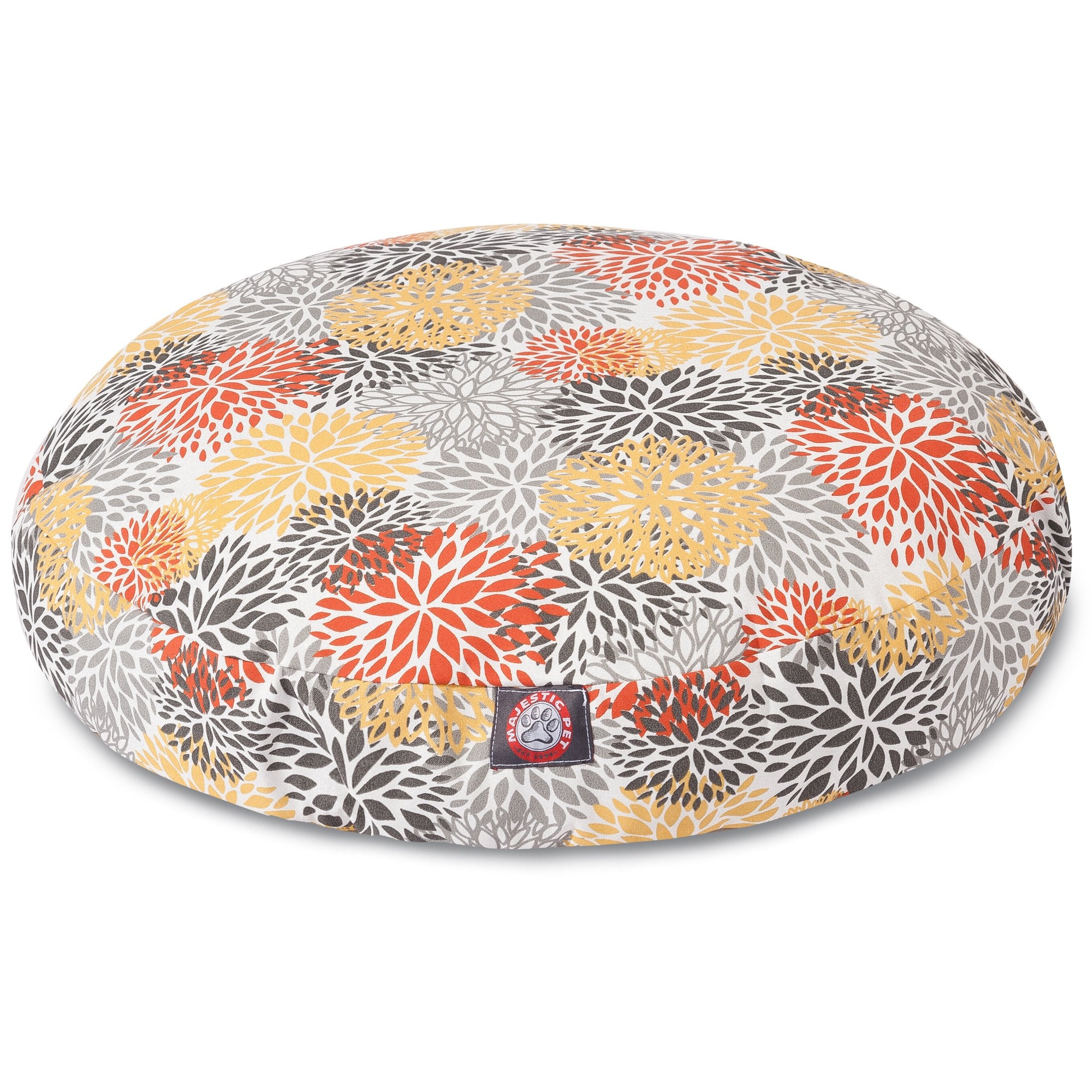 Majestic Pet Citrus Blooms Large Round Pet Bed