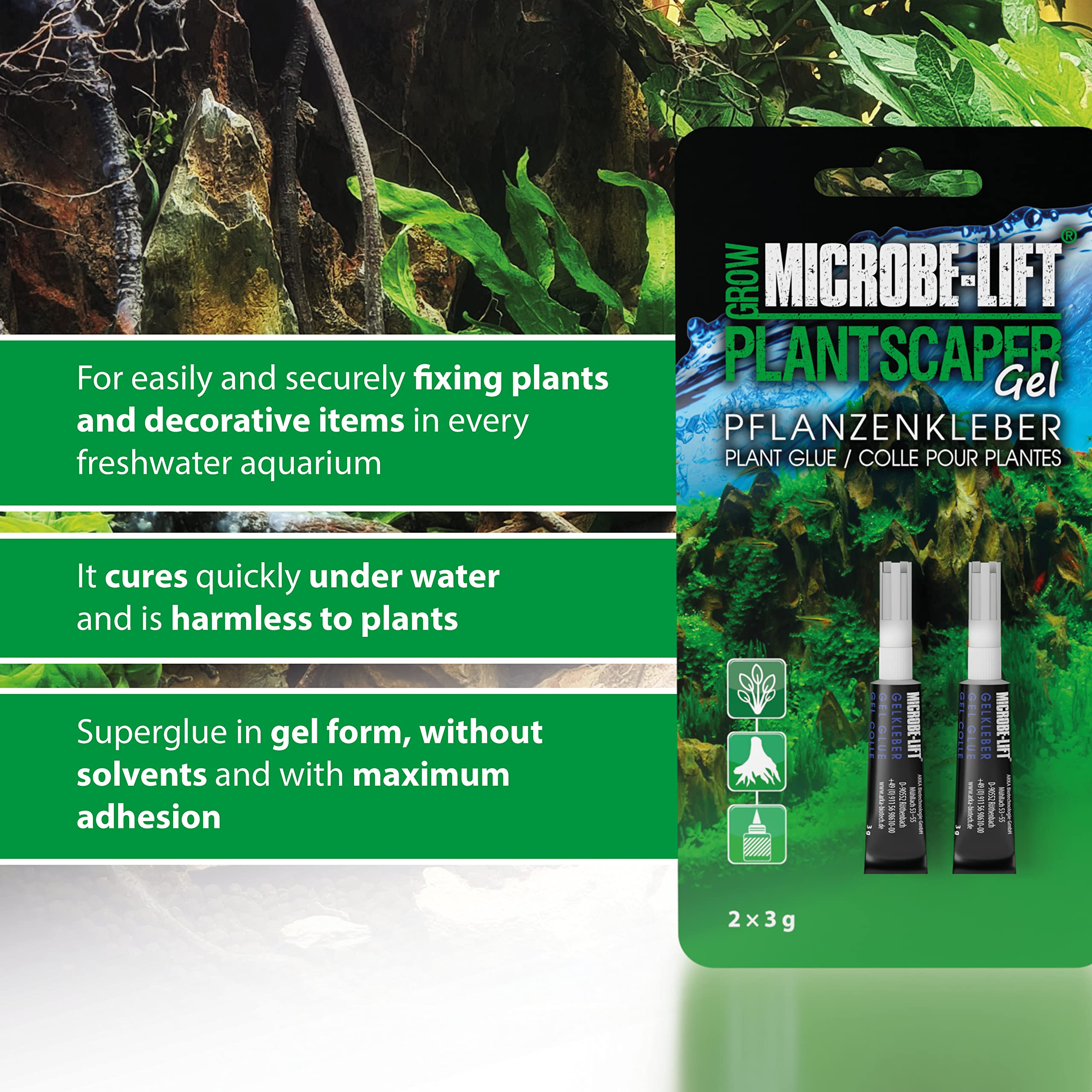 Microbe-Lift Plantscaper - Plant Glue For Moose And Plants 2 X 5 G