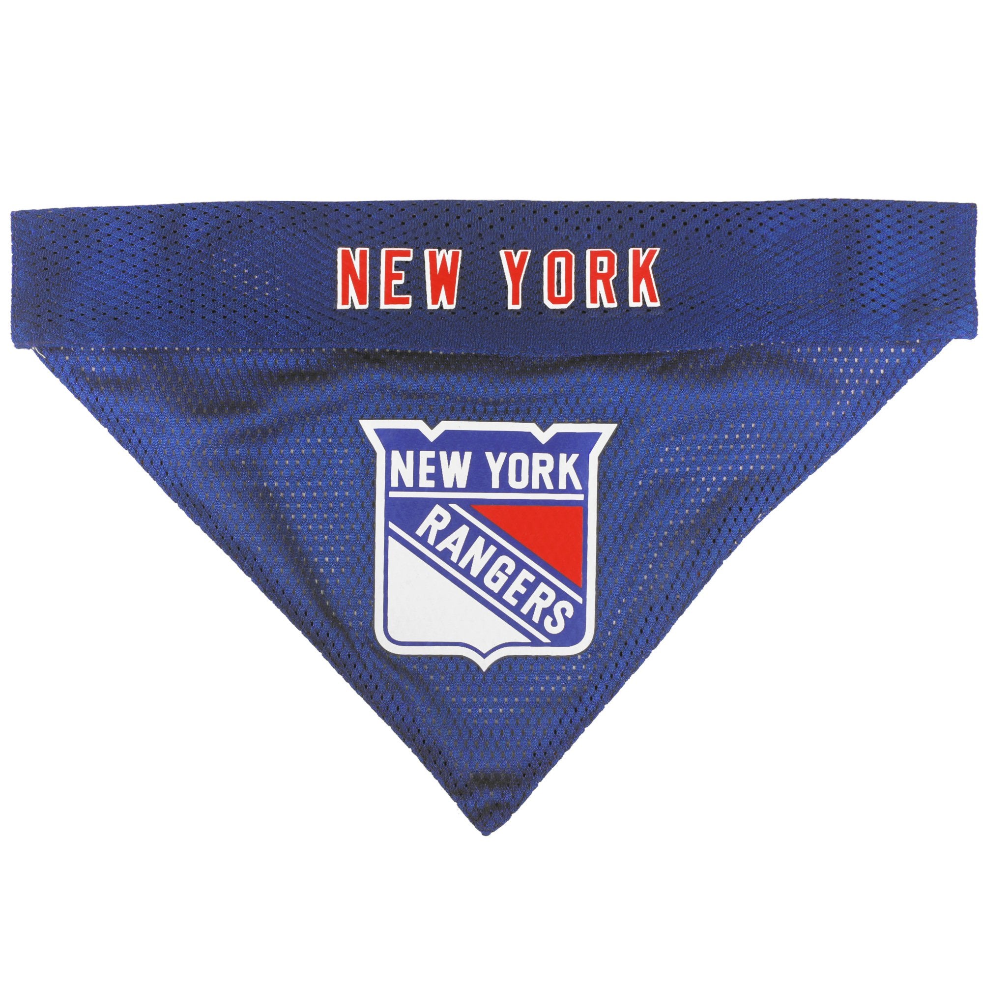 NHL NEW YORK RANGERS BANDANA for DOGS & CATS, Large/X-Large. - Cute & Stylish Bandana! The Perfect HOCKEY FAN Scarf Bandana, gre