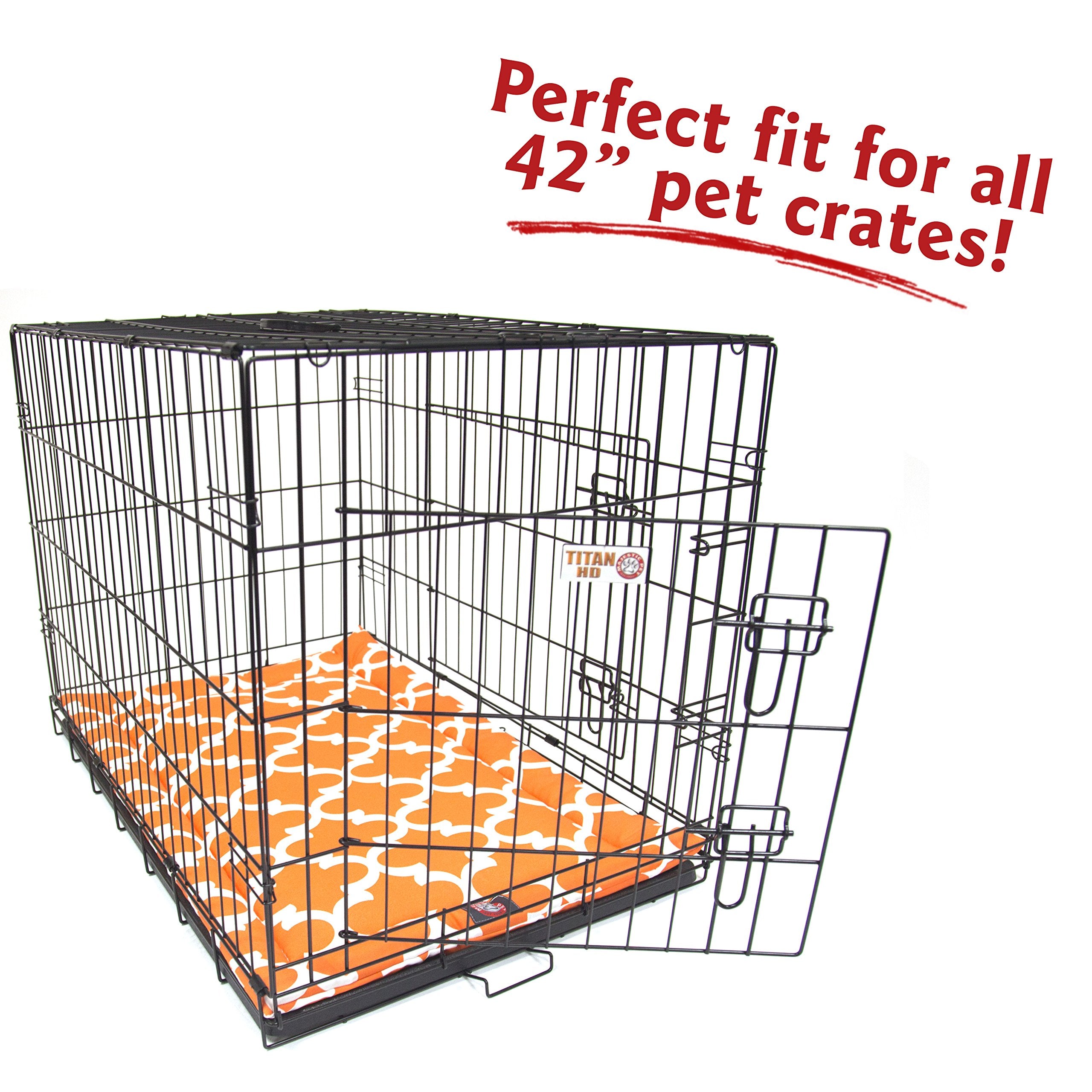 42 Trellis Peach Orange Crate Dog Bed Mat By Majestic Pet Products