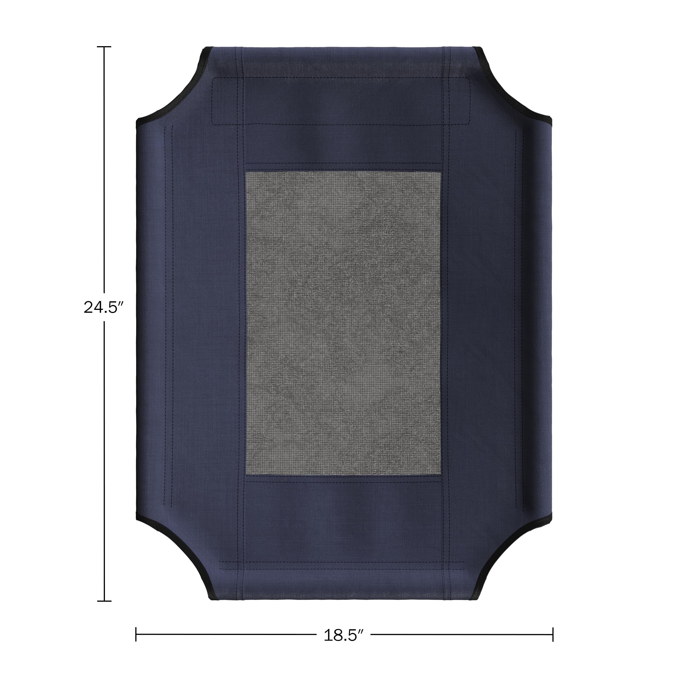 Petmaker Elevated Dog Bed Cover - 24.5X18.5-Inch Replacement Pet Bed Cover With Mesh Panel - For Indoor/Outdoor Use - Dog Cot No