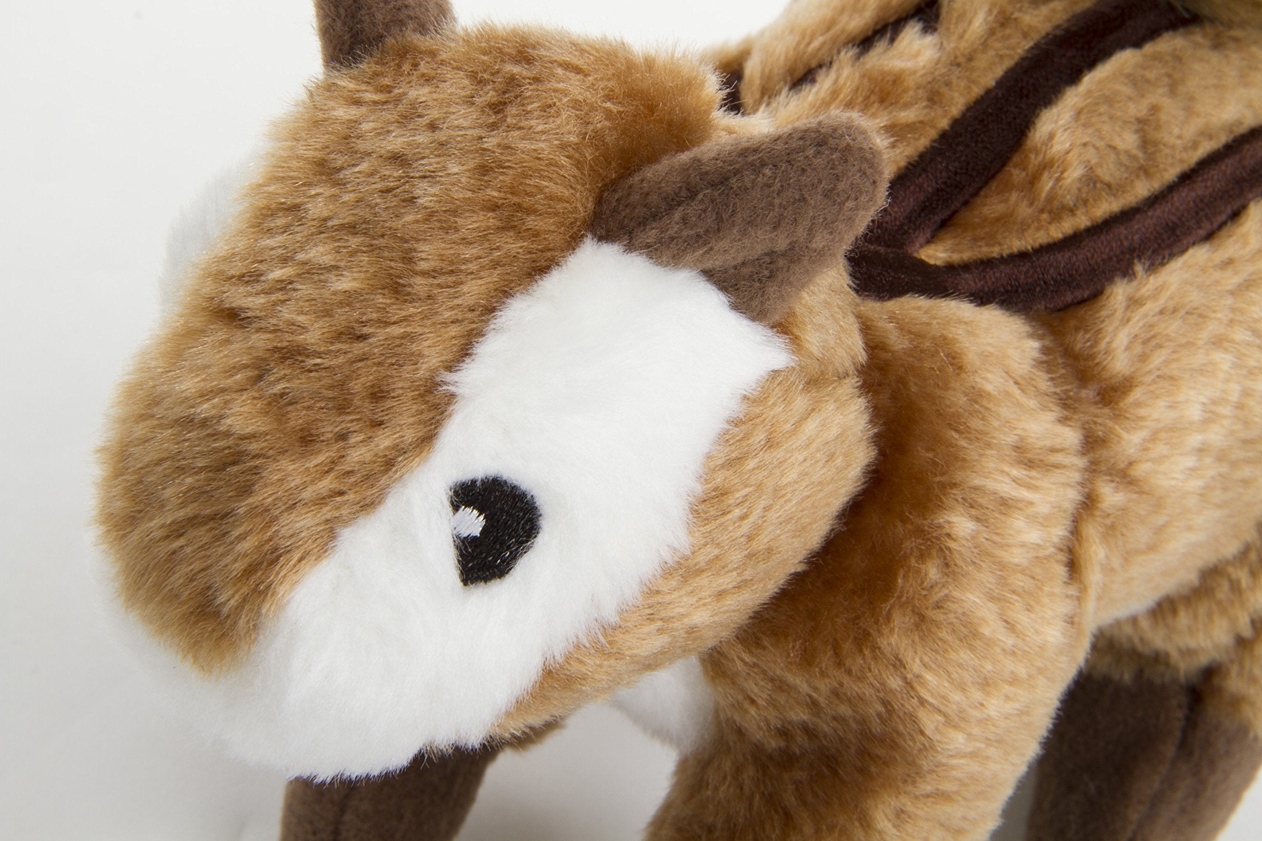 Godog Wildlife Chipmunk Squeaky Plush Dog Toy, Chew Guard Technology - Brown, Large