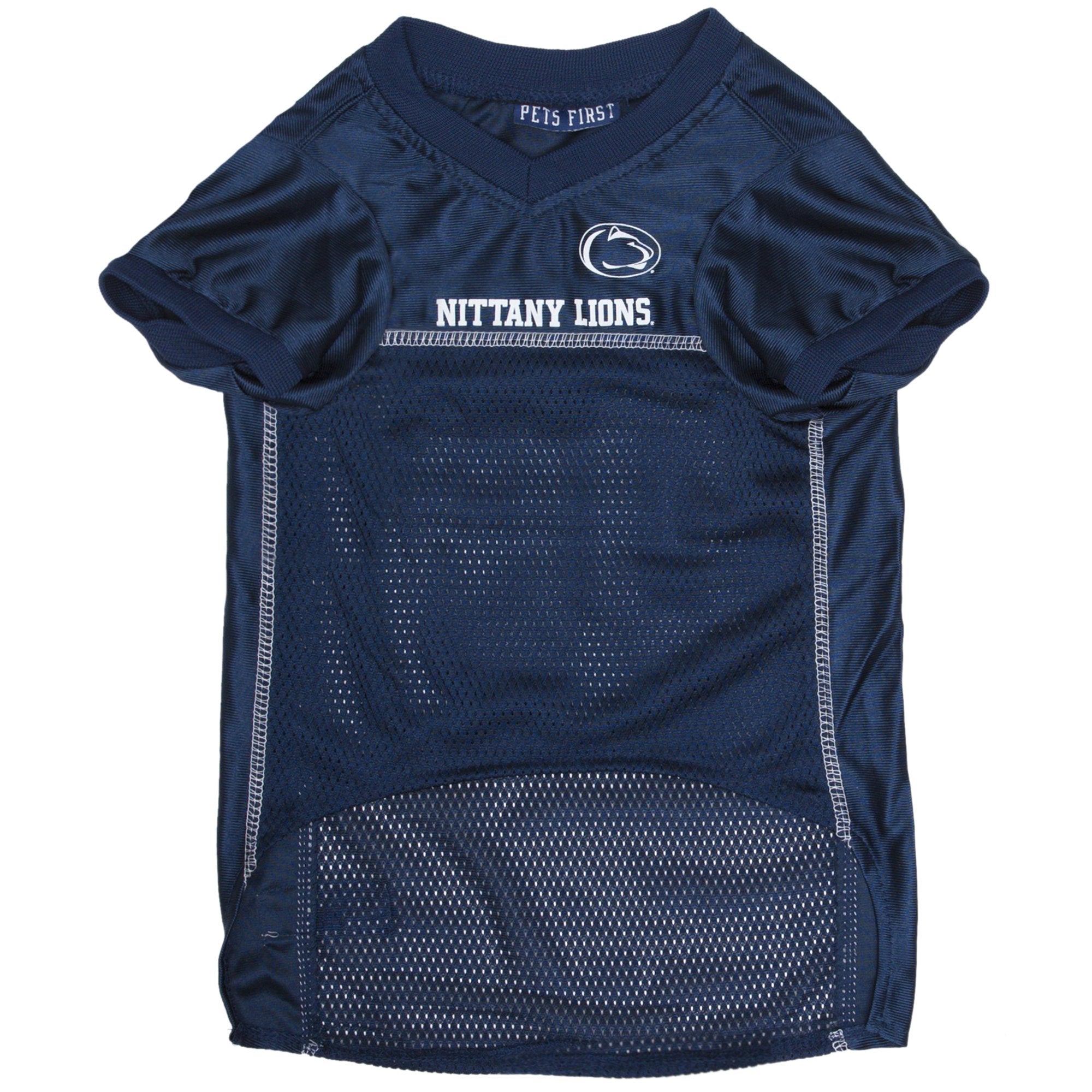 Pets First NCAA College Penn State Nittany Lions Mesh Jersey for DOGS & CATS, Large. Licensed Dog Jersey with your Favorite Foot