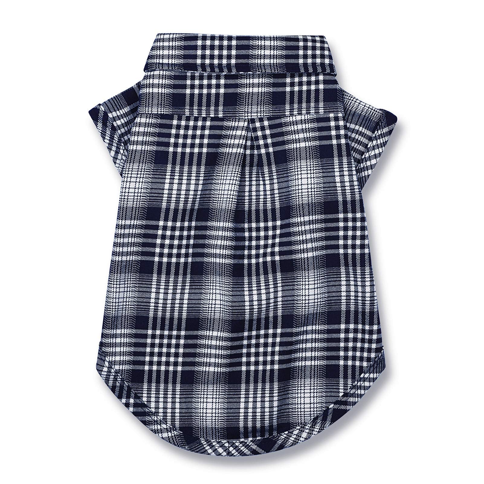 Ctilfelix Dog Shirt Plaid For Small Dogs Cats Puppy Boy Girl Dog Clothes Soft Pet T-Shirt Breathable Cat Shirt Clothes Tee Adorable Halloween Thanksgiving [Blue#2; Xs]