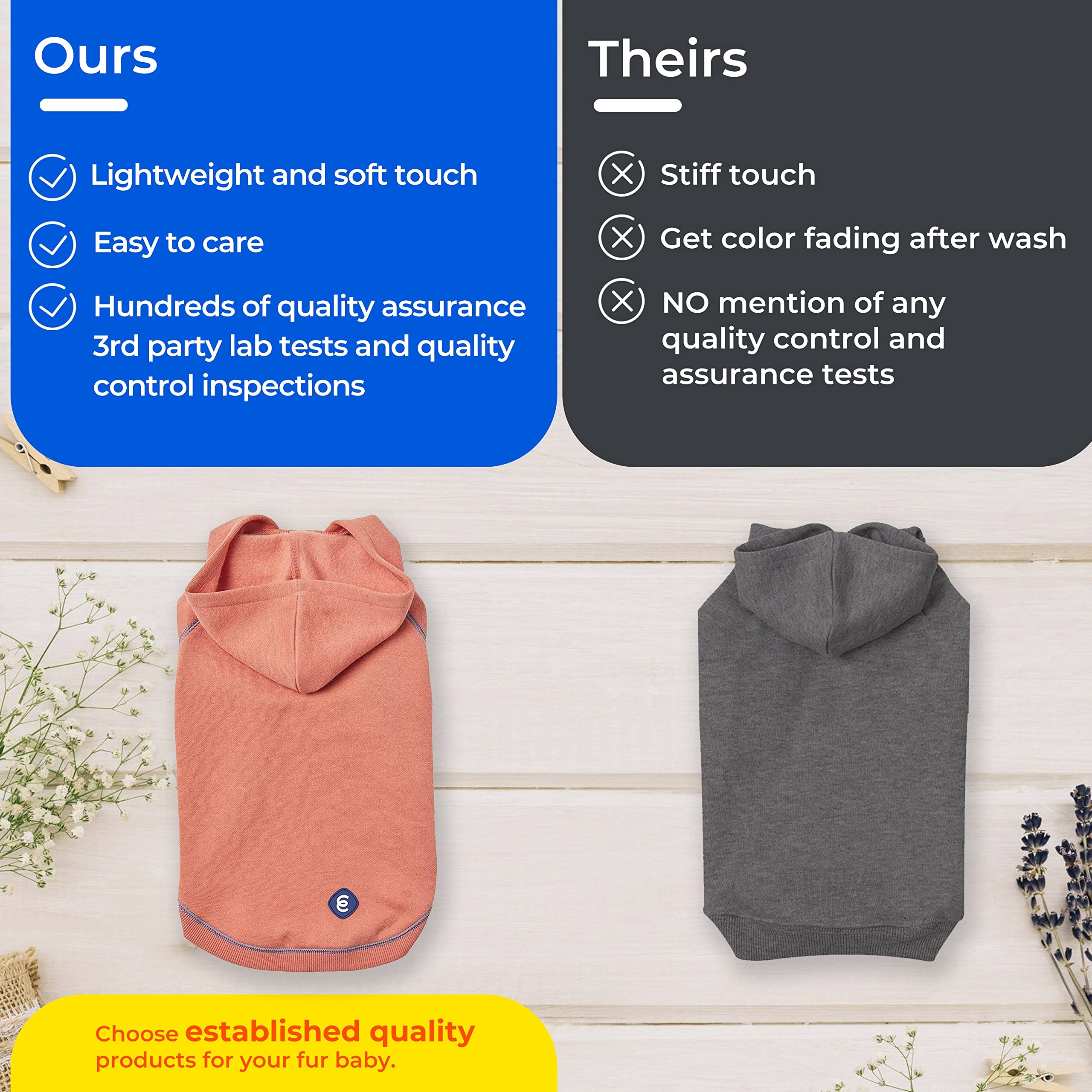 Blueberry Pet Essentials Soft & Comfy Better Basic Cotton Blend Dog Hoodie Sweatshirt In Red, Back Length 24', Pack Of 1 Jacket For Dogs
