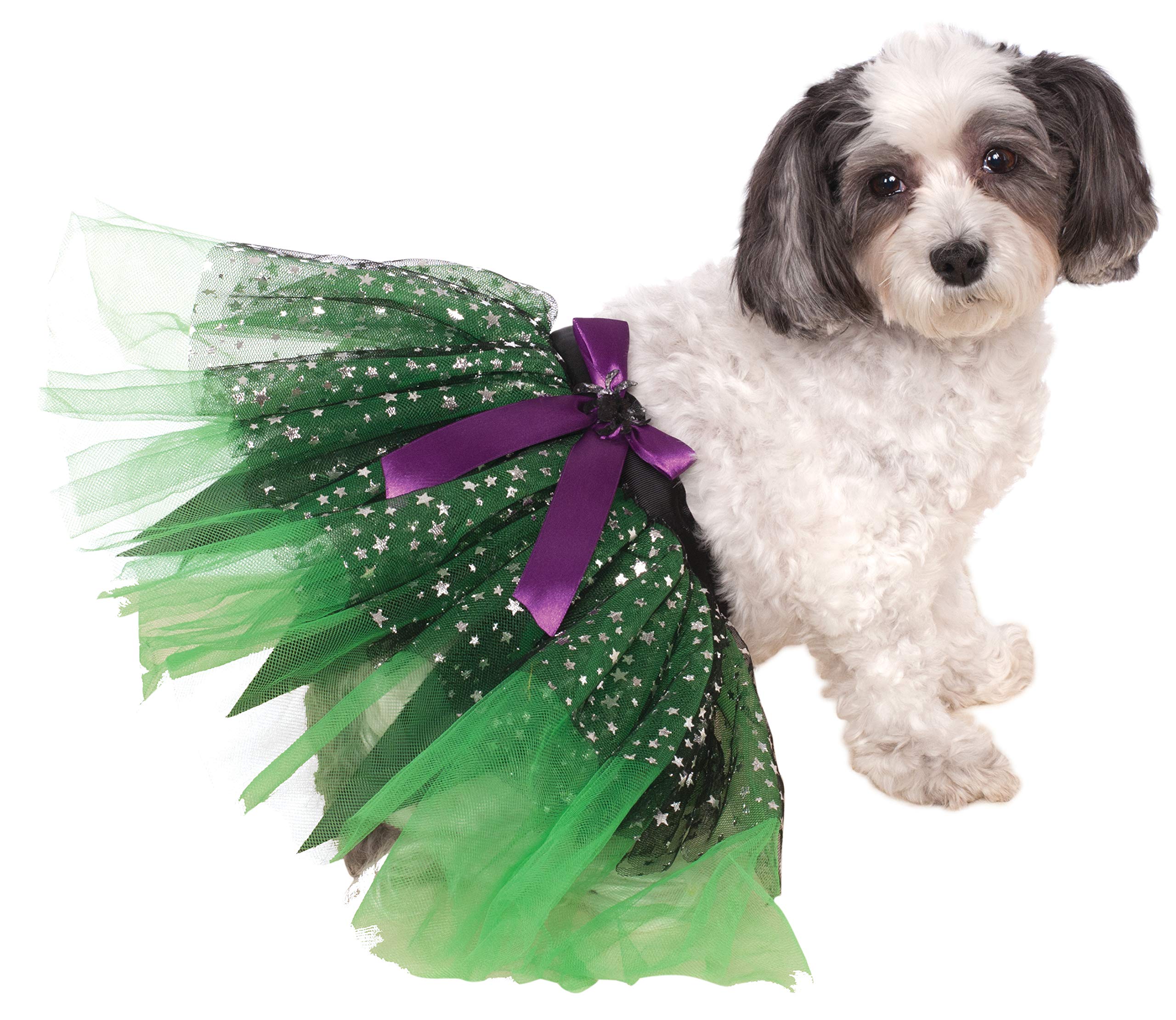 Rubies Pet Costume Tutu, Witch with Stars, Small/Medium