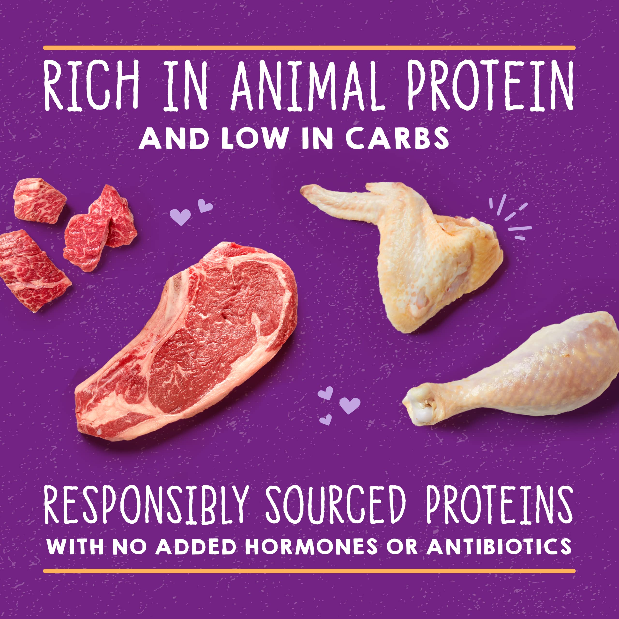 Stella & Chewy's Carnivore Cravings Savory Shreds Wet Cat Food, Cage-Free Chicken & Grass-Fed Beef, 5.2 oz Cans, Case of 8