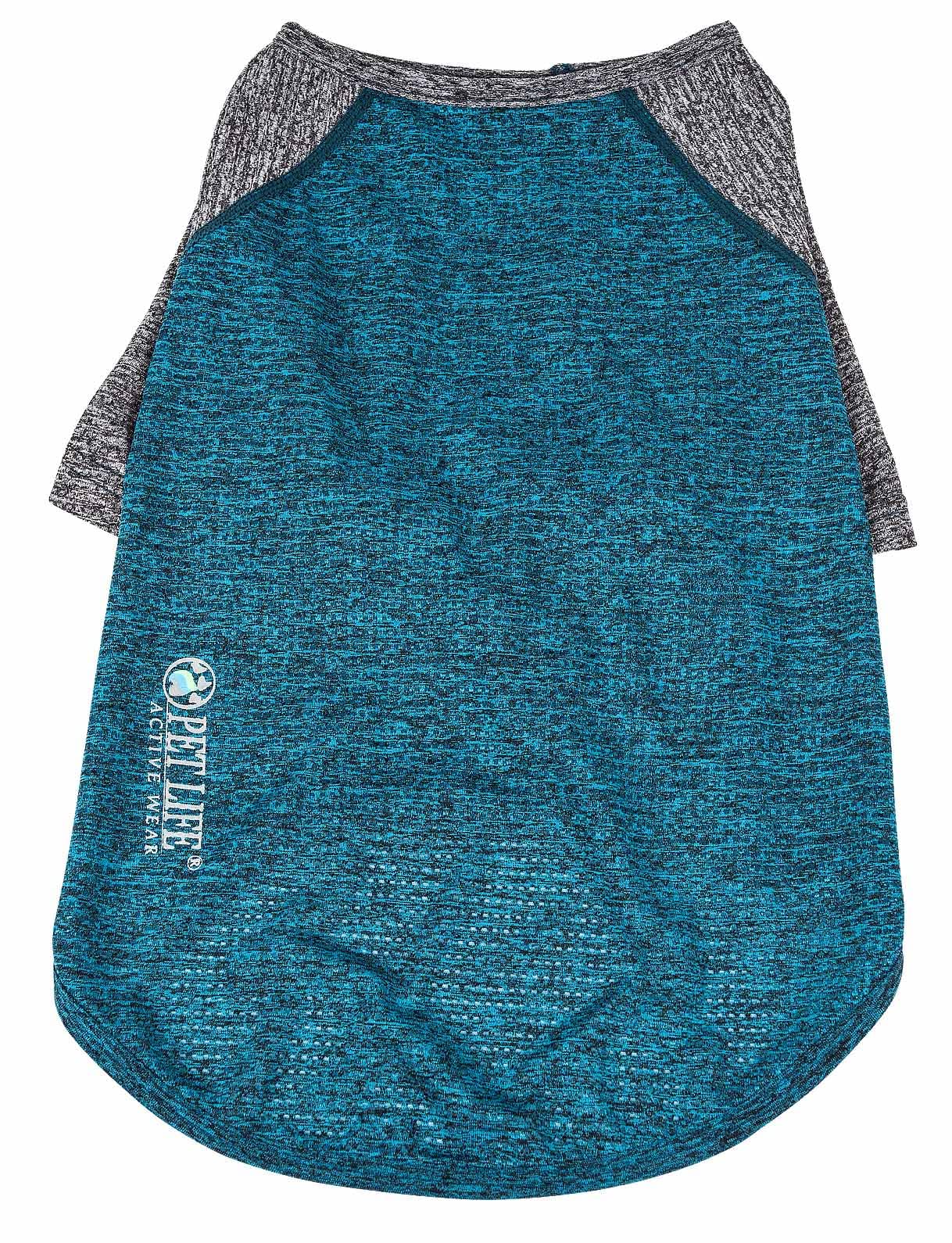 Pet Life ® Active 'Hybreed' Dog Fitness and Yoga Pet T-Shirt Dog Clothes - Performance Dog T-Shirt with 4-Way-Stretch, Reflective and Quick-Dry Technology - Summer Dog Shirts X-Small