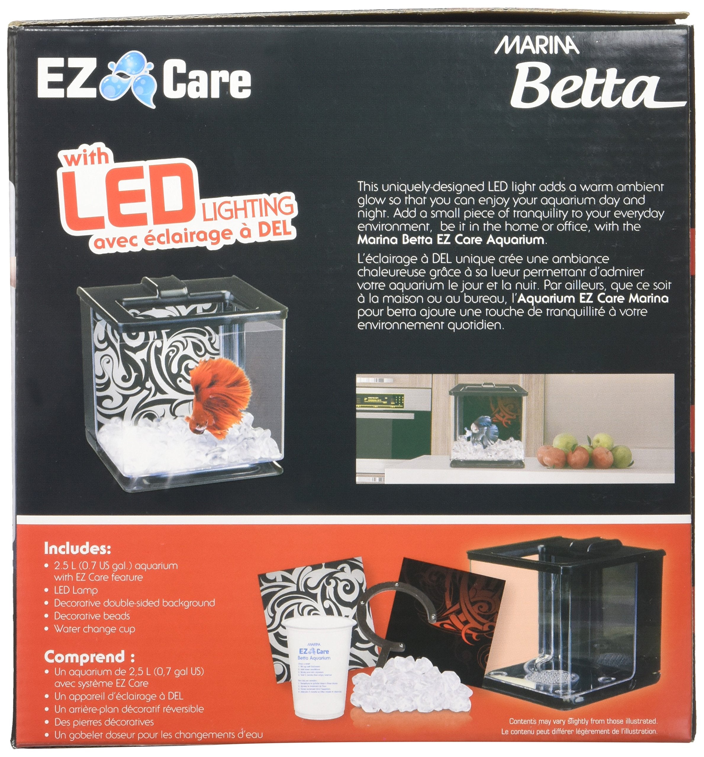 Marina Ez Care Betta Kit, Black With Led