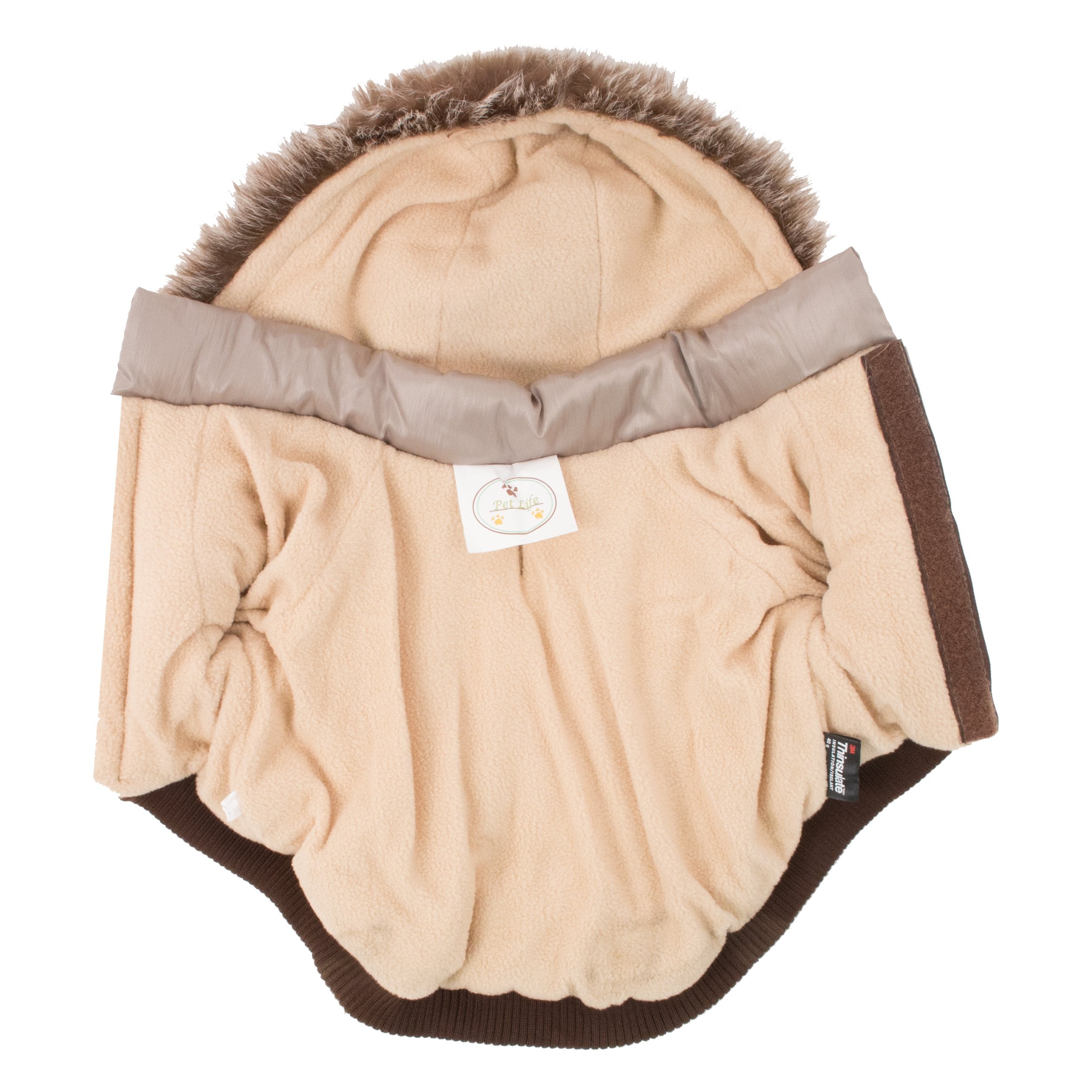 Pet Life Dpf00064 Metallic Ski Parka Dog Coats With Removable Hood, Medium, Blue