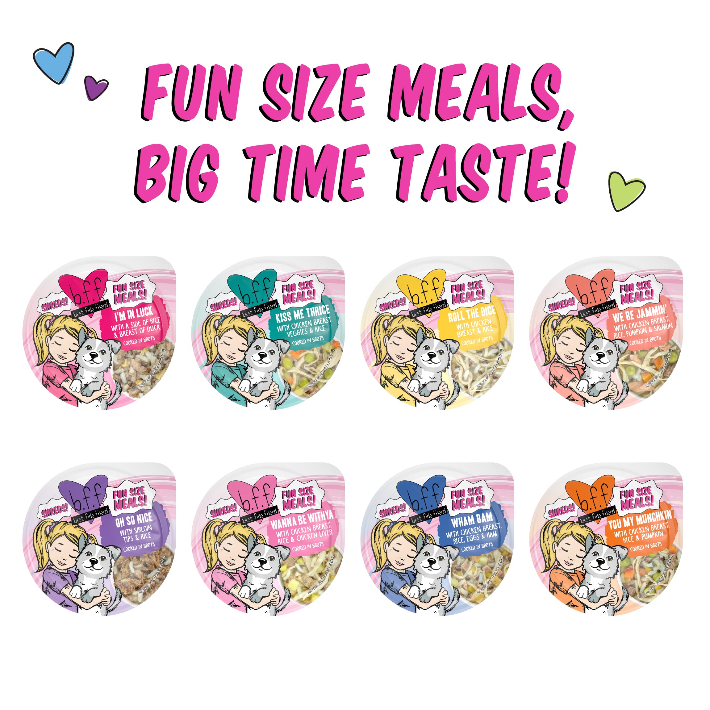 Weruva Best Fido Friend Fun Size Meals for Dogs, We Be Jammin, 2.75oz Cup, Pack of 12