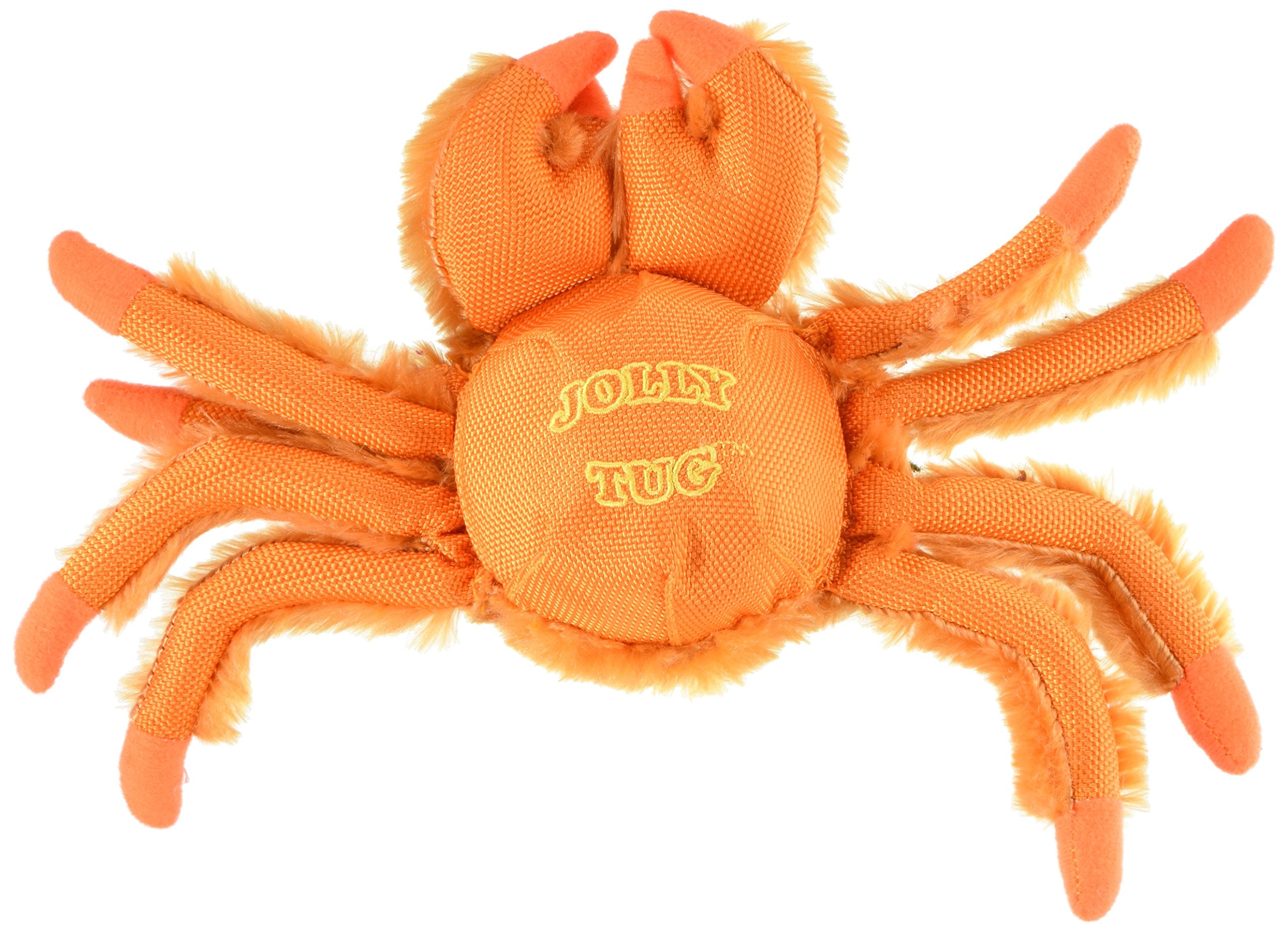 Jolly Pets Jolly Tug-A-Mal Crab Tug/Squeak Toy, Medium, Crab (Jta63)