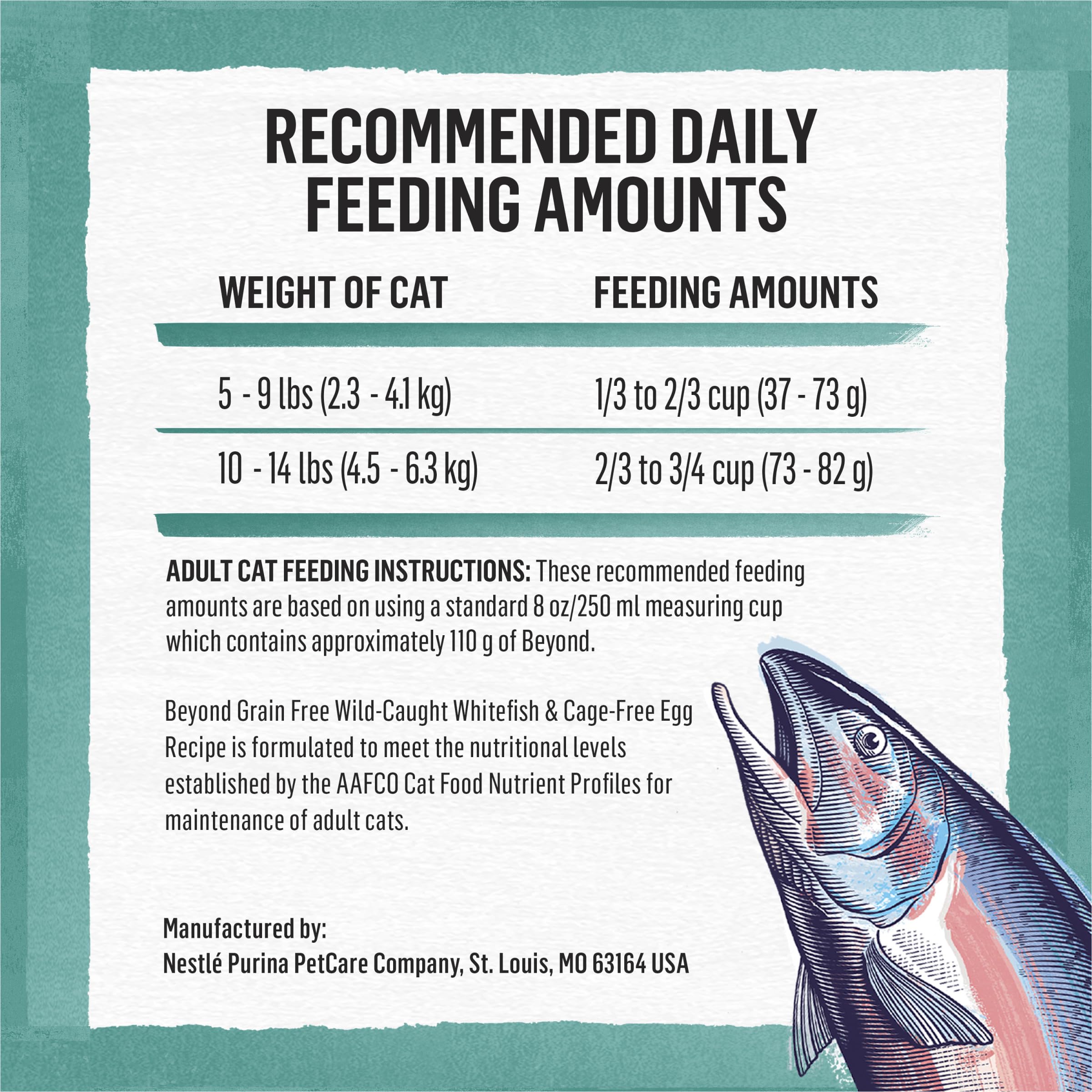 Purina Beyond Grain Free, Natural Dry Cat Food, Simply Grain Free Wild Caught Whitefish & Cage Free Egg Recipe - 5 lb. Bag