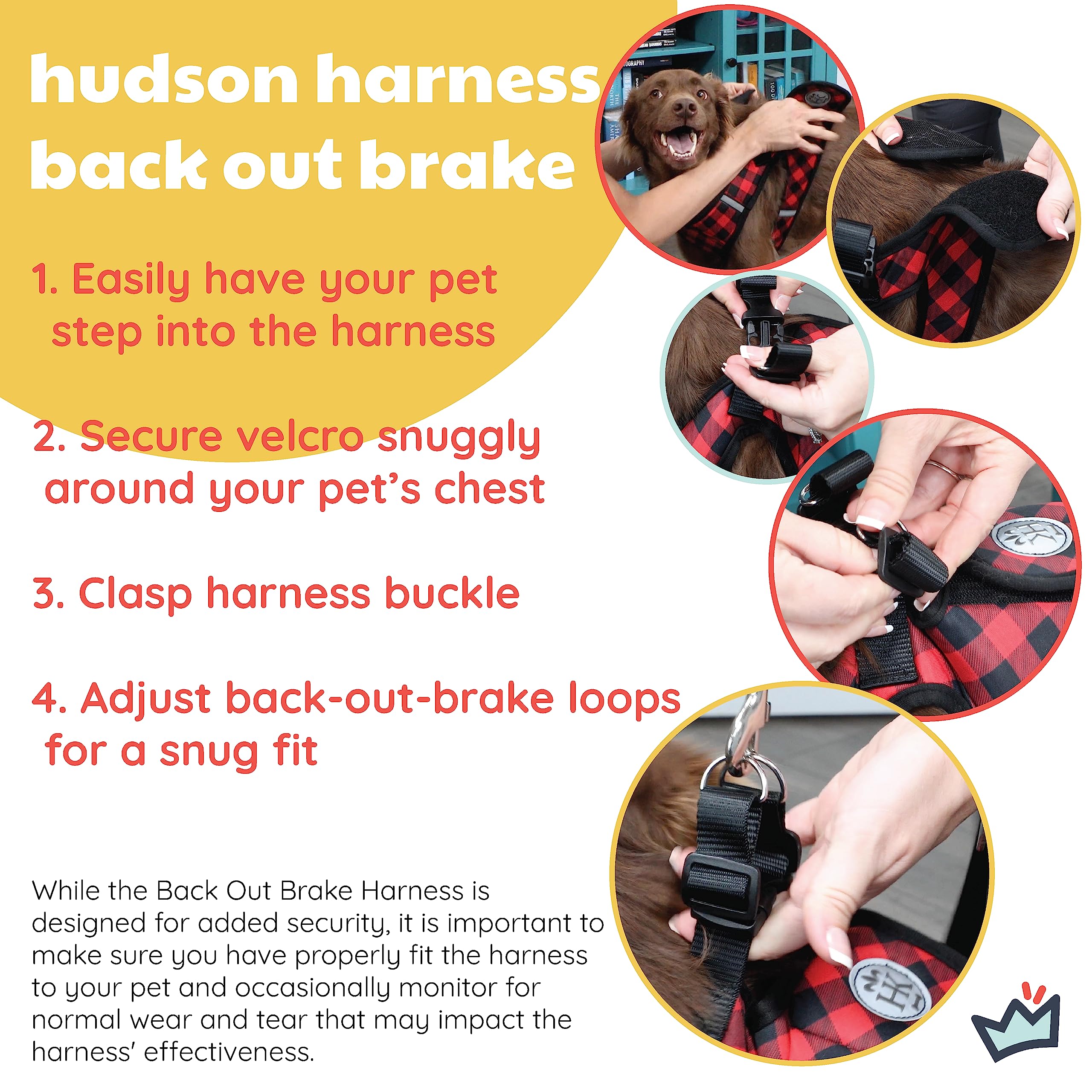 Huxley & Kent Hudson Walking & Training Harness - Black (Extra-Small, 6-10Lbs) - Easy Control Step-In Mesh Vest Harness With Ref