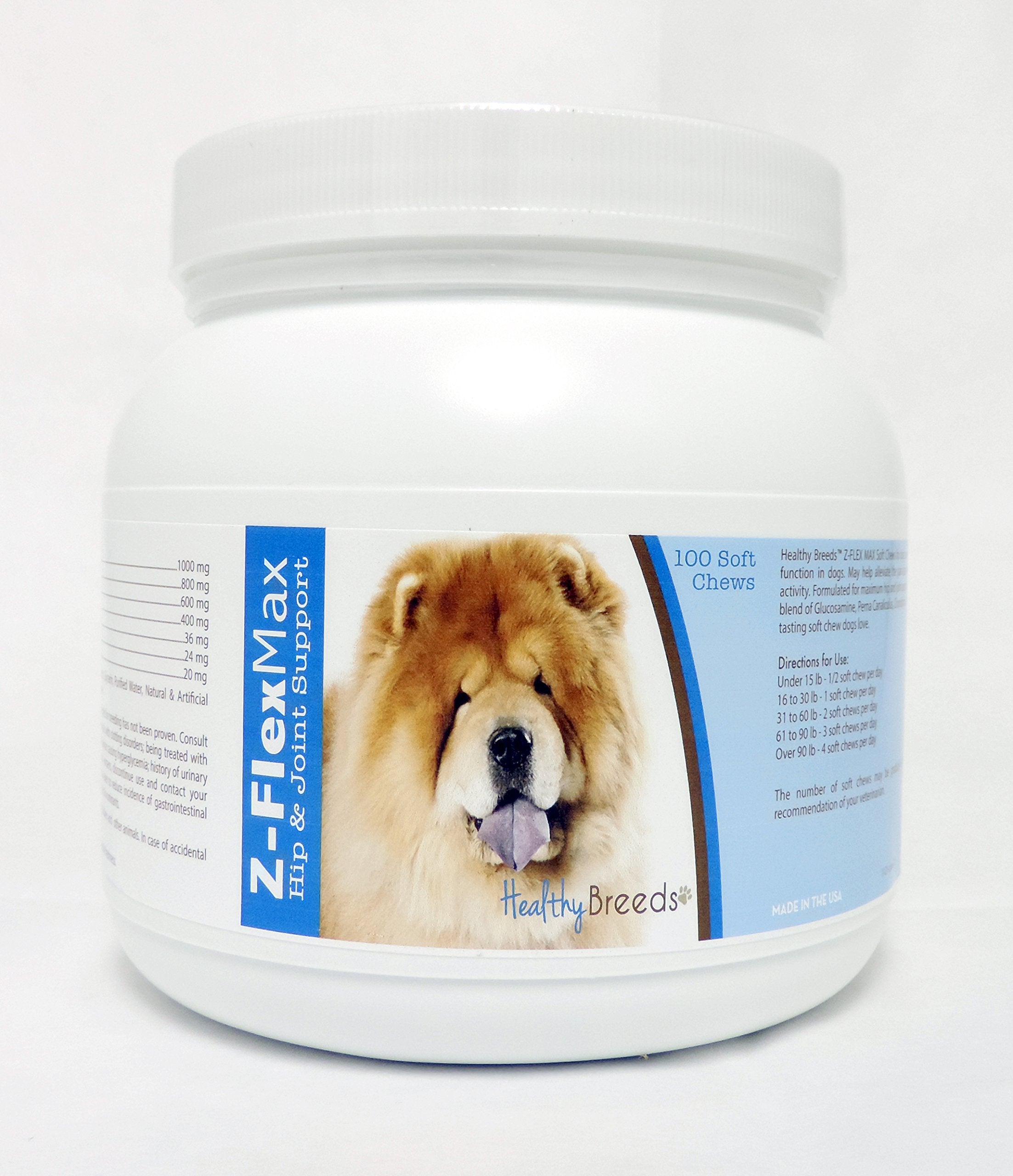 Healthy Breeds Chow Chow Z-Flex Max Hip & Joint Soft Chews 100 Count