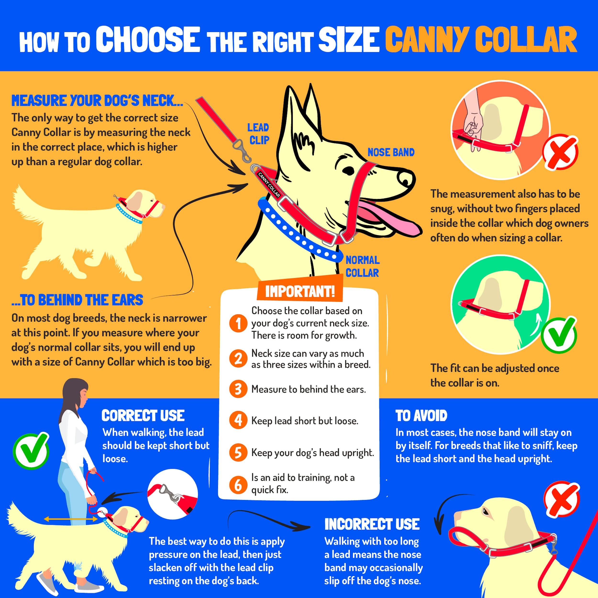 Canny Collar For Dog Training - The Kind, Safe And Comfortable No Pull Dog Collar, Train Your Dog Not To Pull On A Leash - Easy To Use Dog Training Headcollar For Enjoyable Walks - Black Size 3