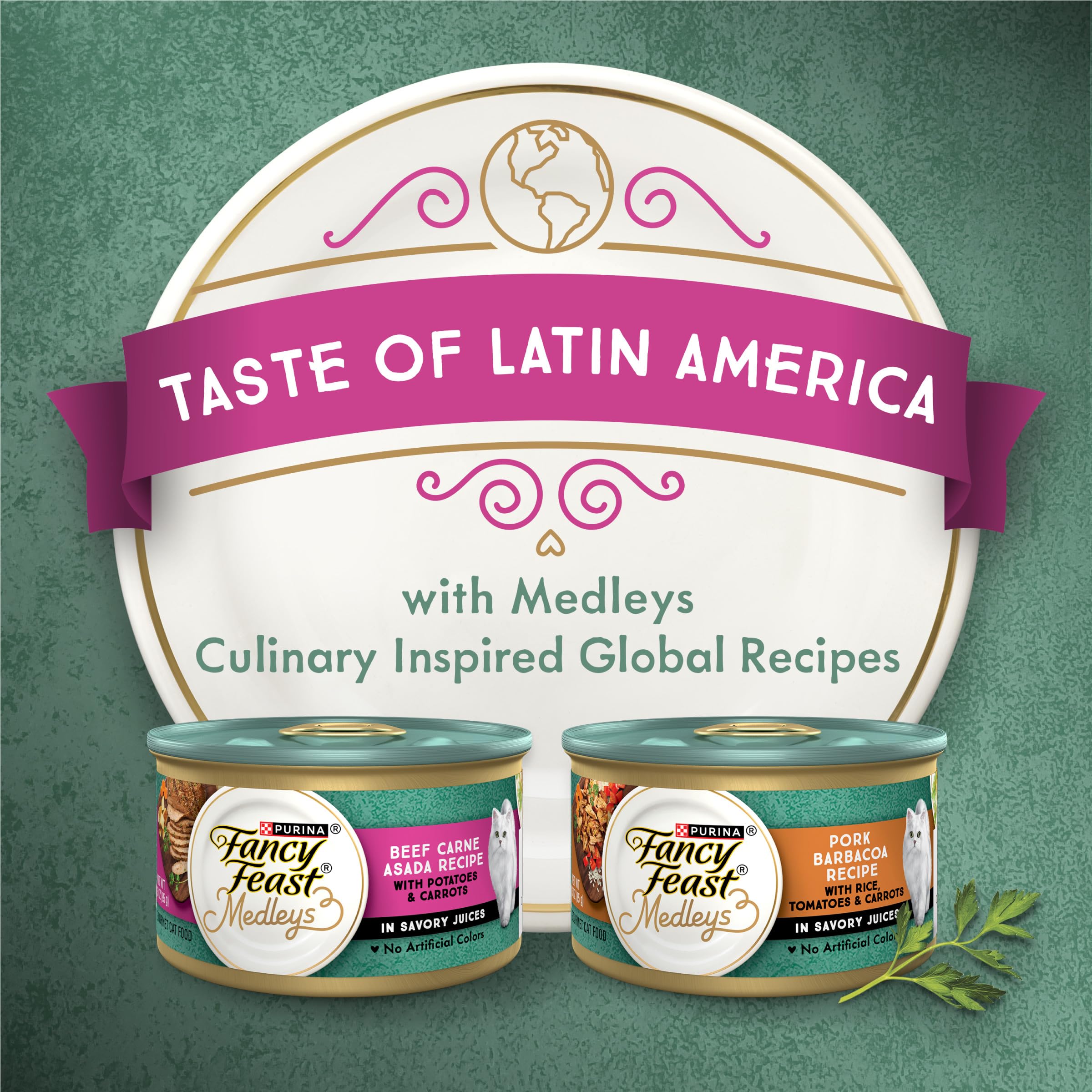 Purina Fancy Feast Medleys Latin America Wet Cat Food Variety Pack - (Pack of 2) 12 ct. Cans