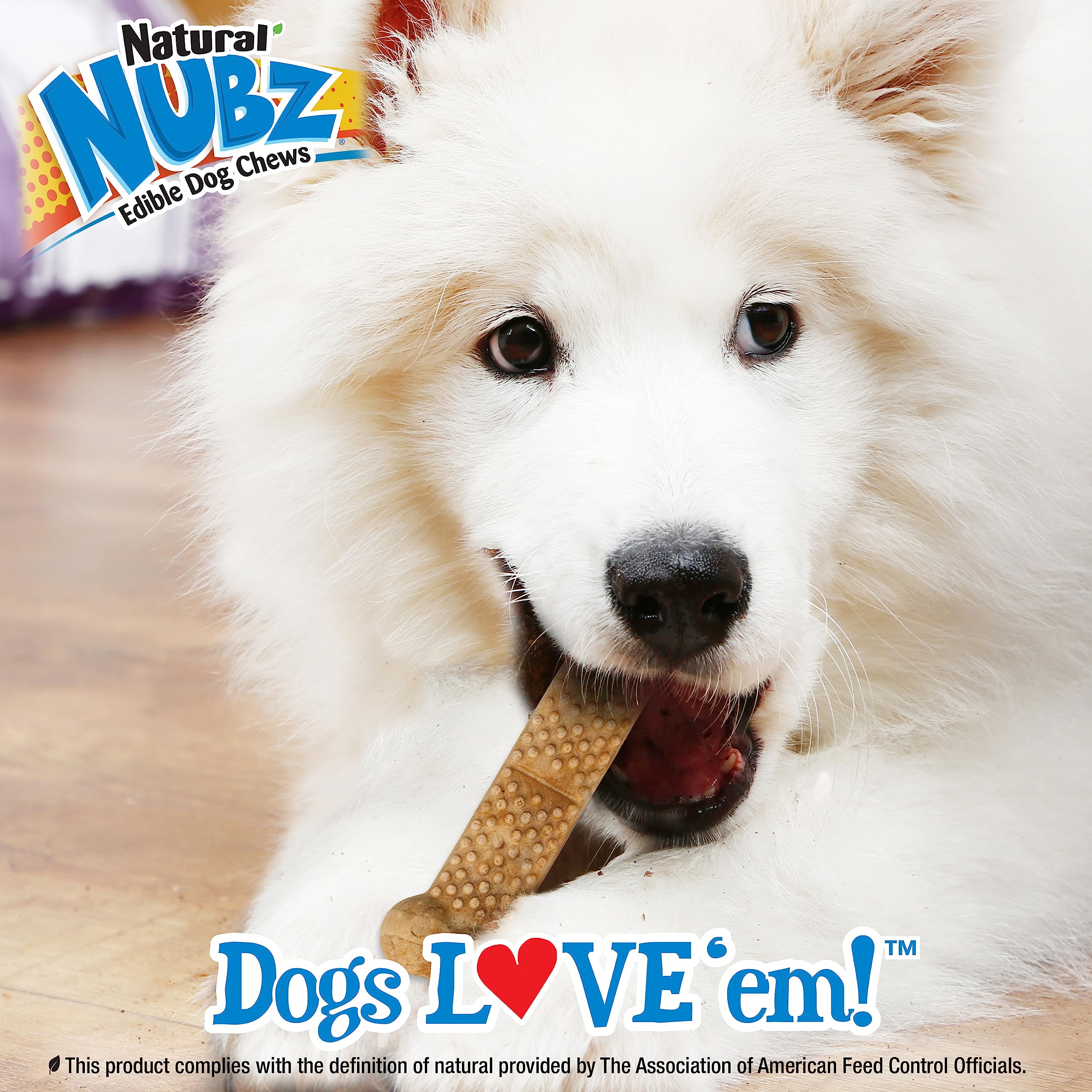Nylabone Nubz Chicken Dog Treats I All Natural Edible Chew Treats for Dogs l Made in USA l 18 Pack Large - Up to 50 lbs.