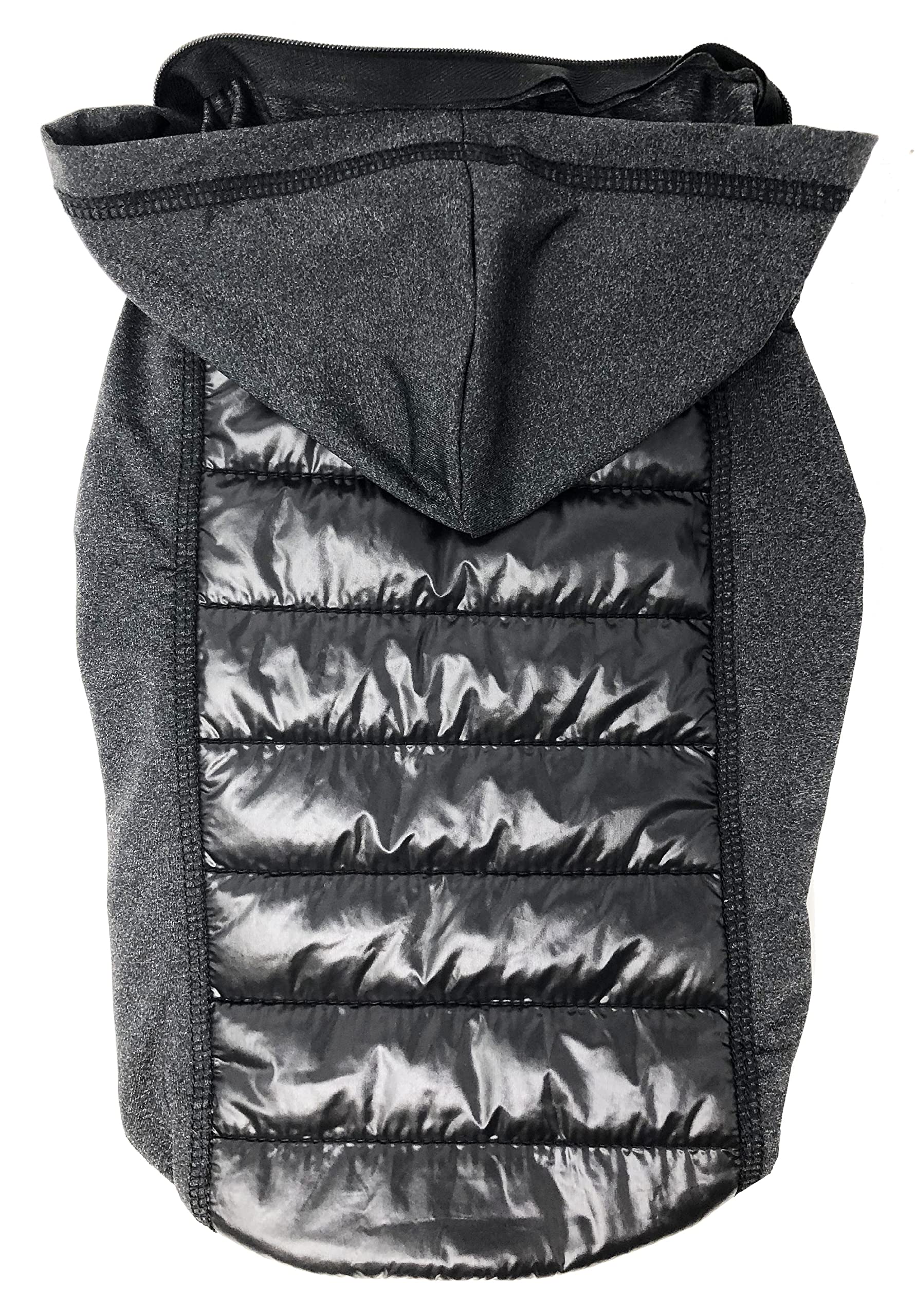 Pet Life Apex Lightweight Hybrid Stretch And Quick-Dry Dog Coat With Pop Out Hood, Sm, Black