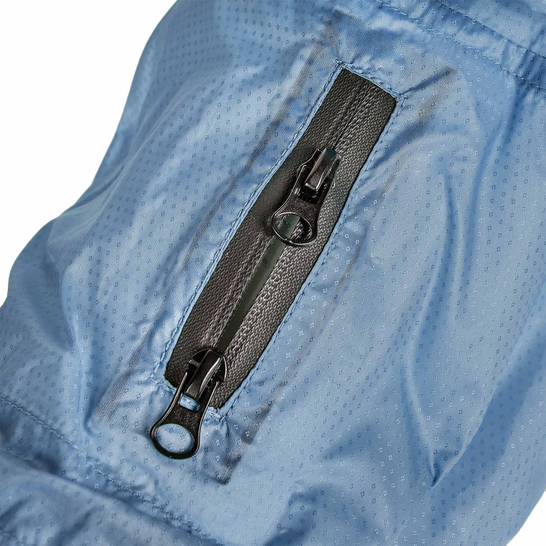 Dog Helios Torrential Shield Waterproof And Adjustable Full Body Dog Raincoat, Md, Blue