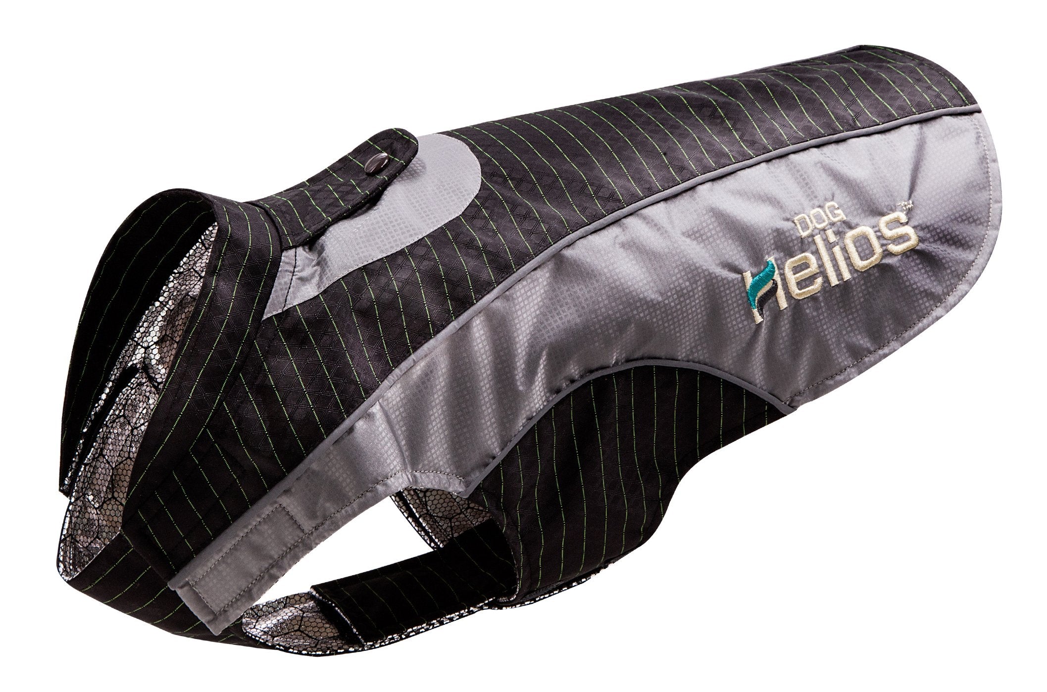 Helios Dog Reflectabolt Sporty Performance Trihook And Loop Waterproof Pet Dog Coat Jacket W/Blackshark Technology