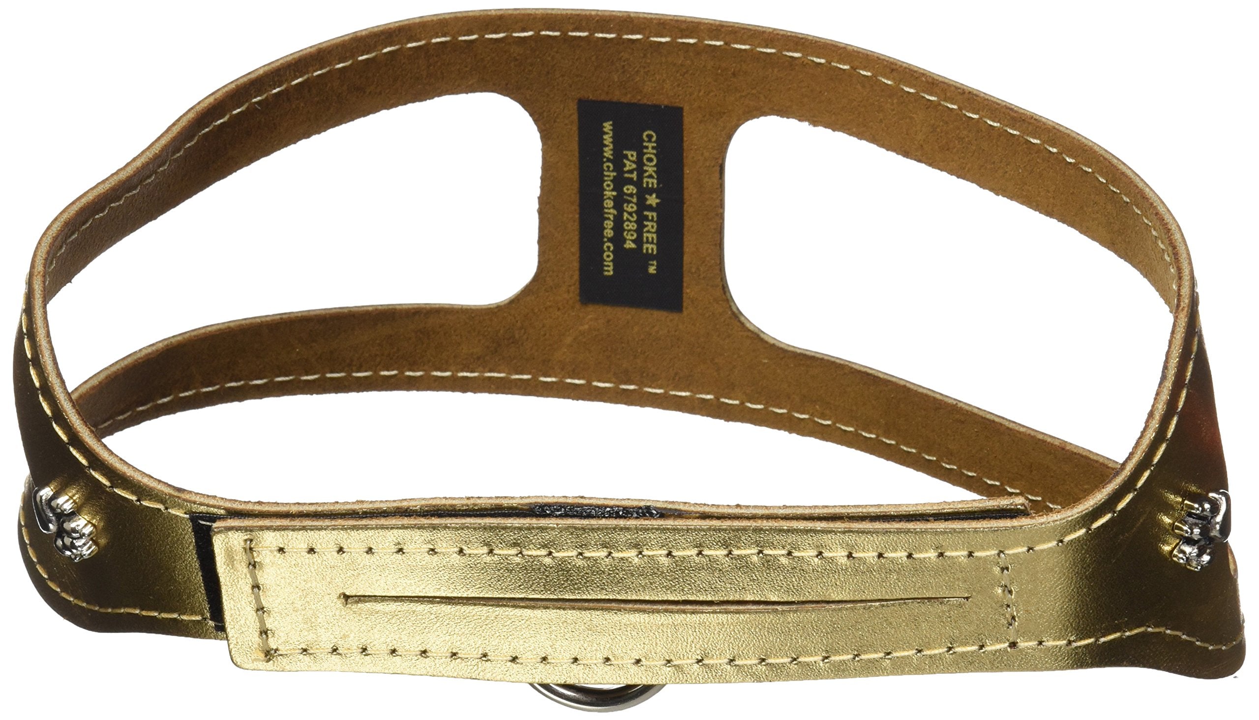 Chokefree Pet Shoulder Collar, 20', Metallic Gold