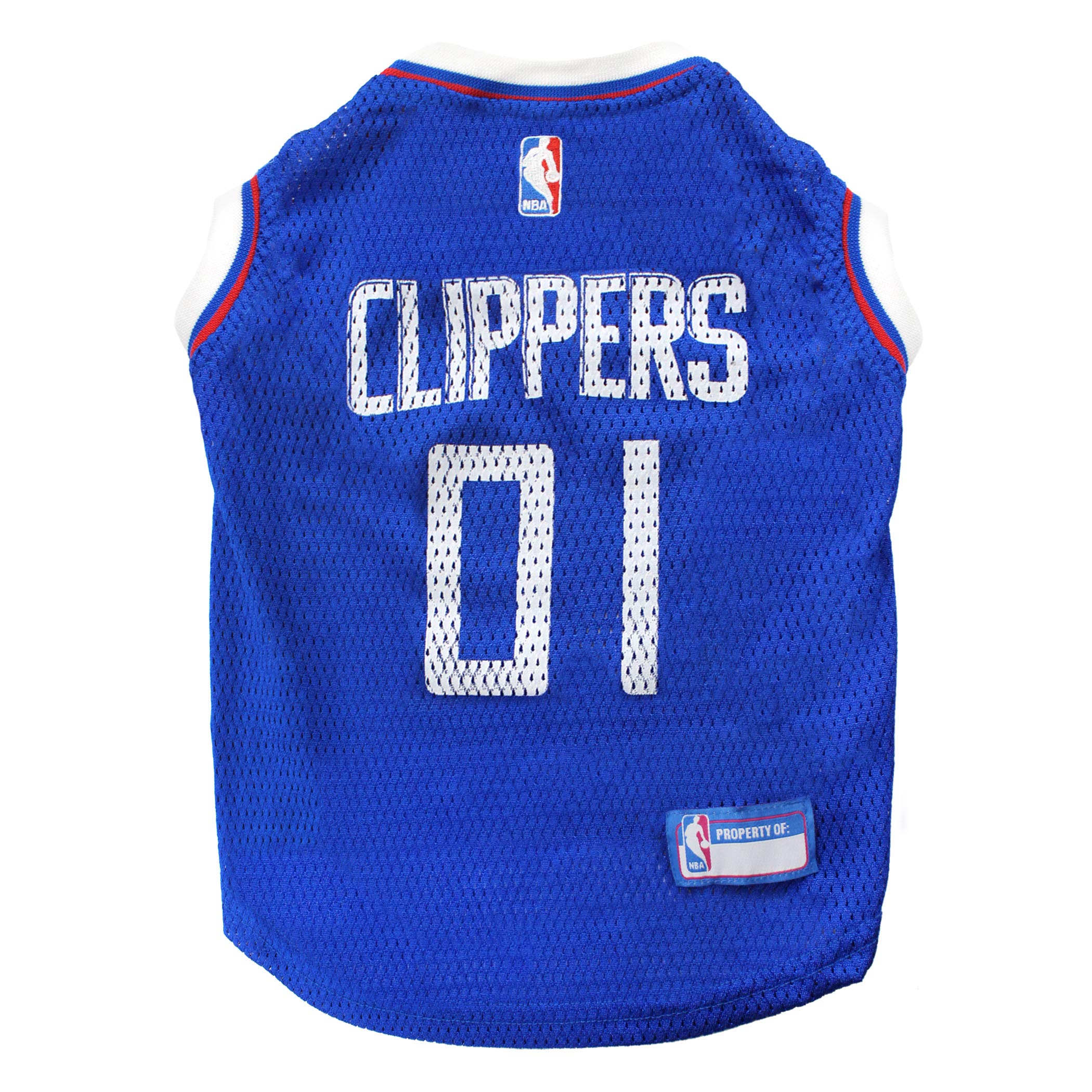 Pets First NBA LOS ANGELES CLIPPERS DOG Jersey, X-Small - Tank Top Basketball Pet Jersey