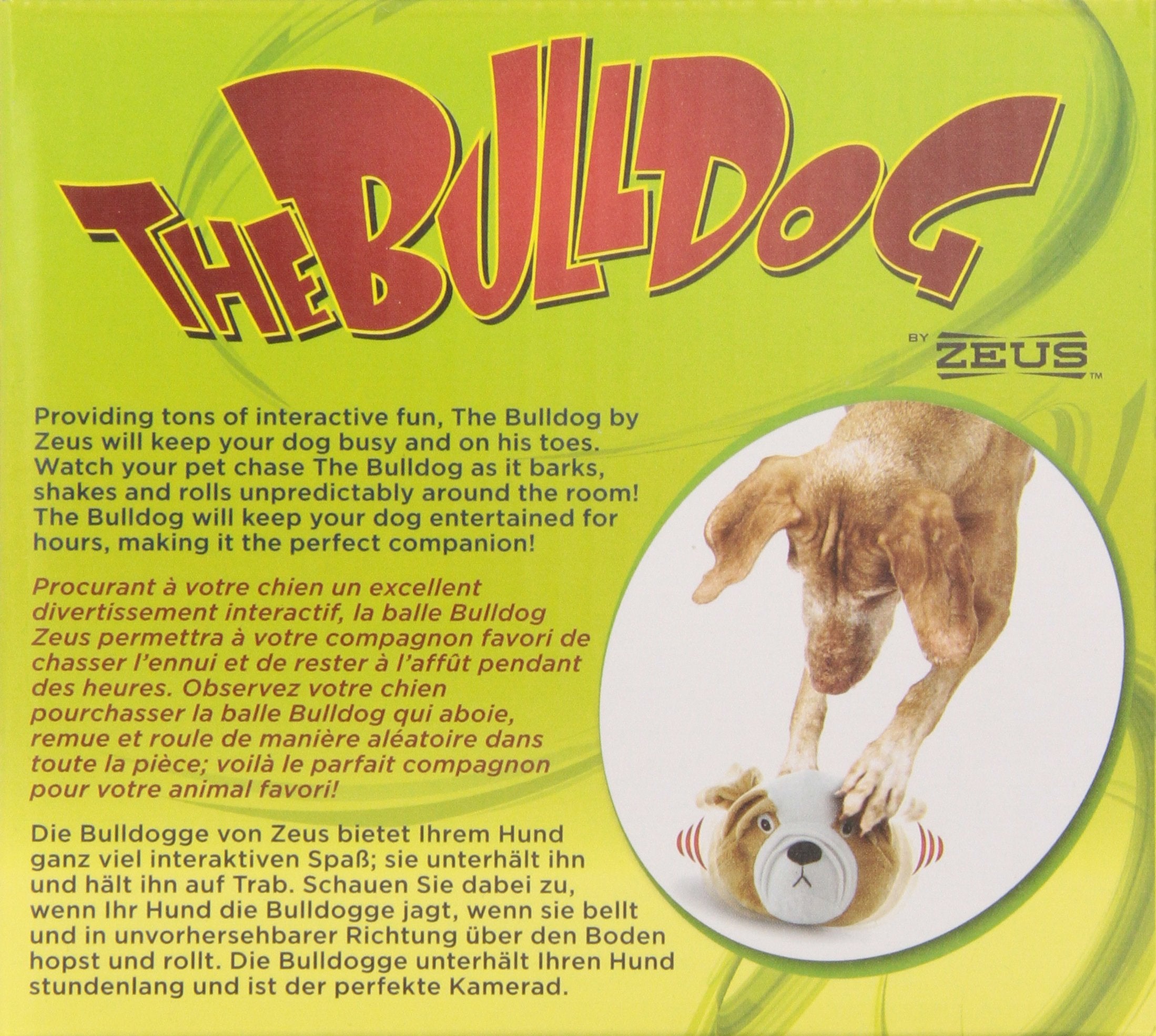 Zeus The Bulldog – Durable Interactive Dog Toy For Large And Small Dogs – Includes 3 Aaa Batteries