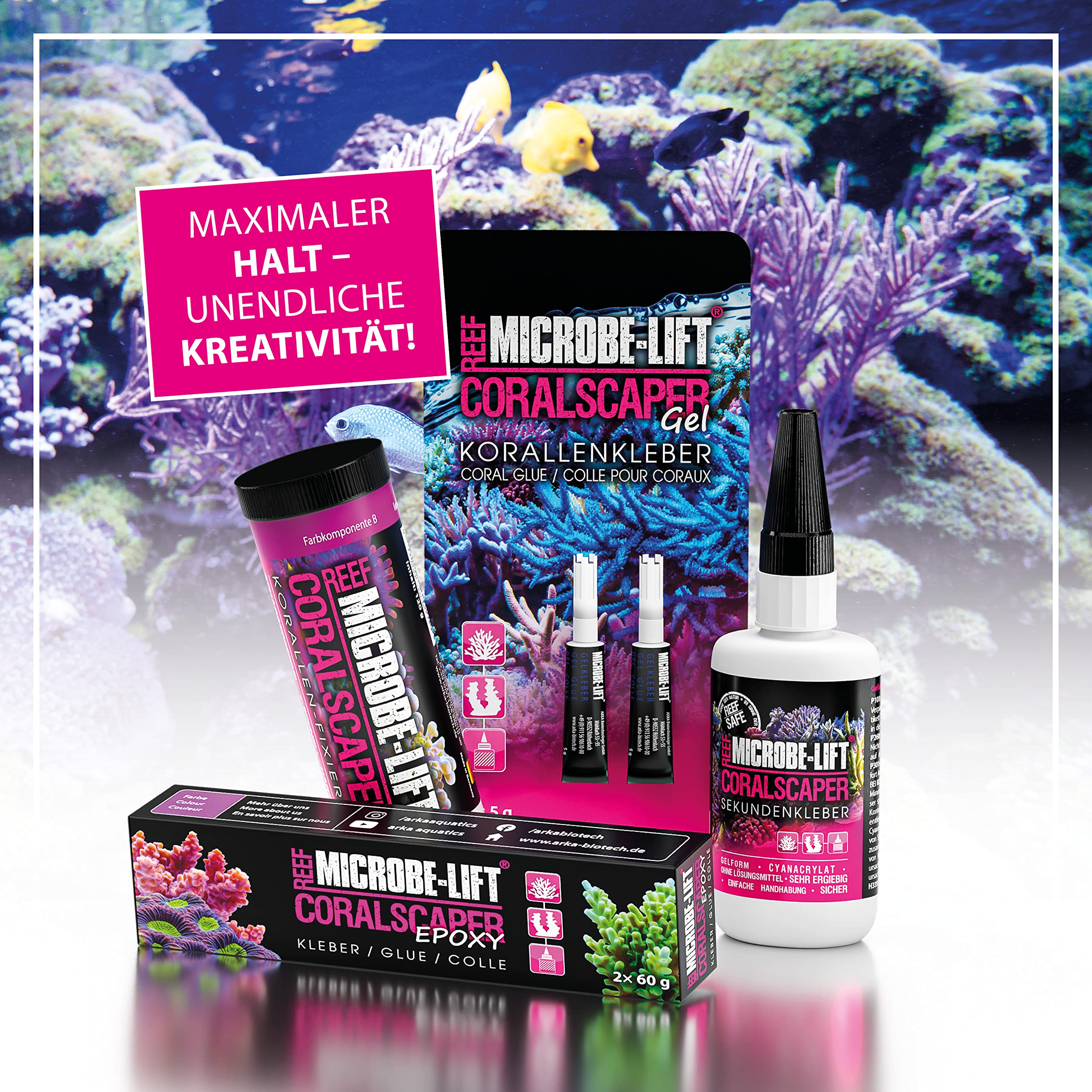 Microbe-Lift - Reefscaper | Reef Mortar, Coral Glue, Perfect For Fixing Reef Superstructures, Corals And Offshoots In Any Marine