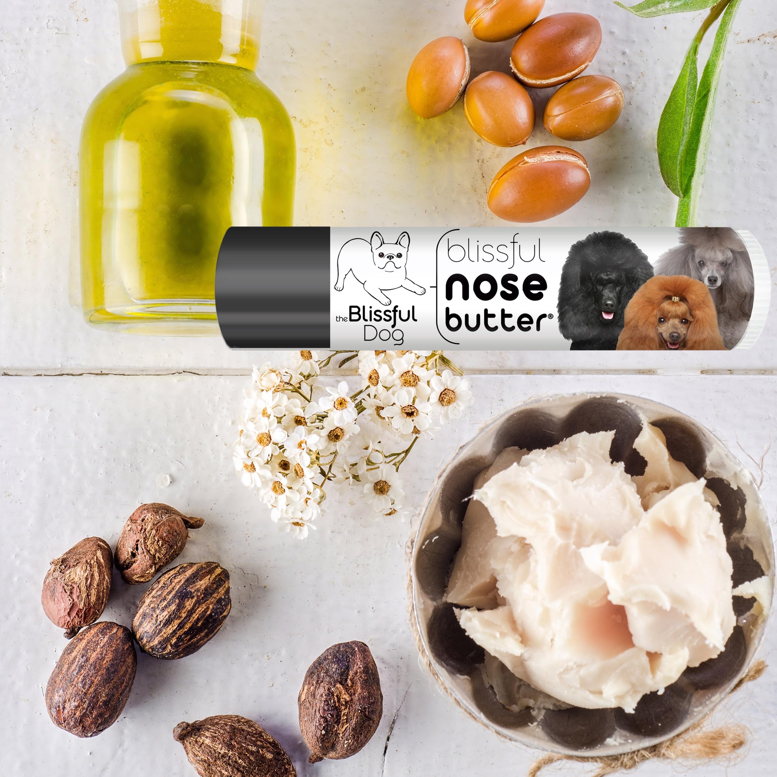 The Blissful Dog Poodle Unscented Nose Butter - Dog Nose Butter, 0.15 Ounce