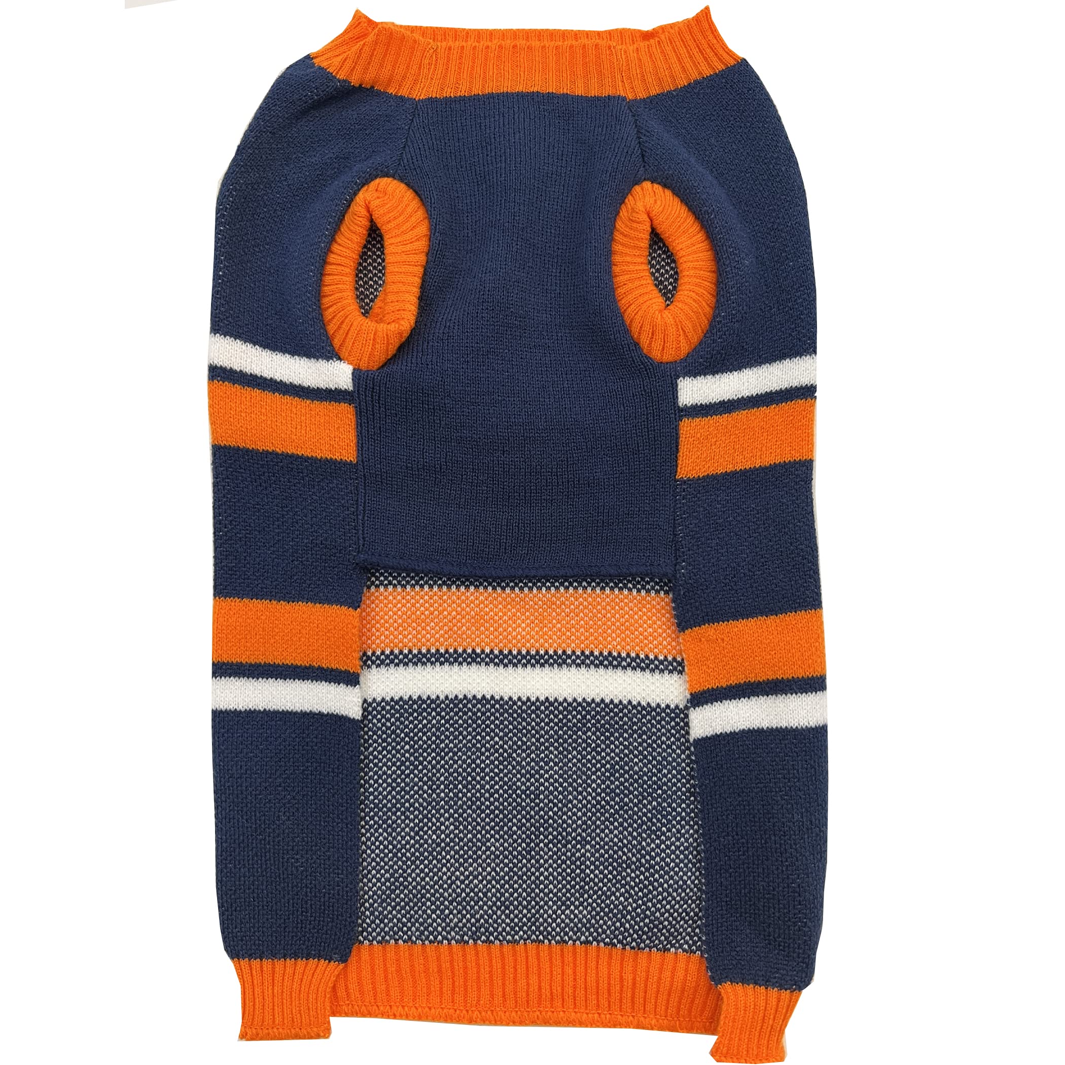 Nfl Denver Broncos Dog Sweater, Size Large. Warm And Cozy Knit Pet Sweater With Nfl Team Logo, Best Puppy Sweater For Large And